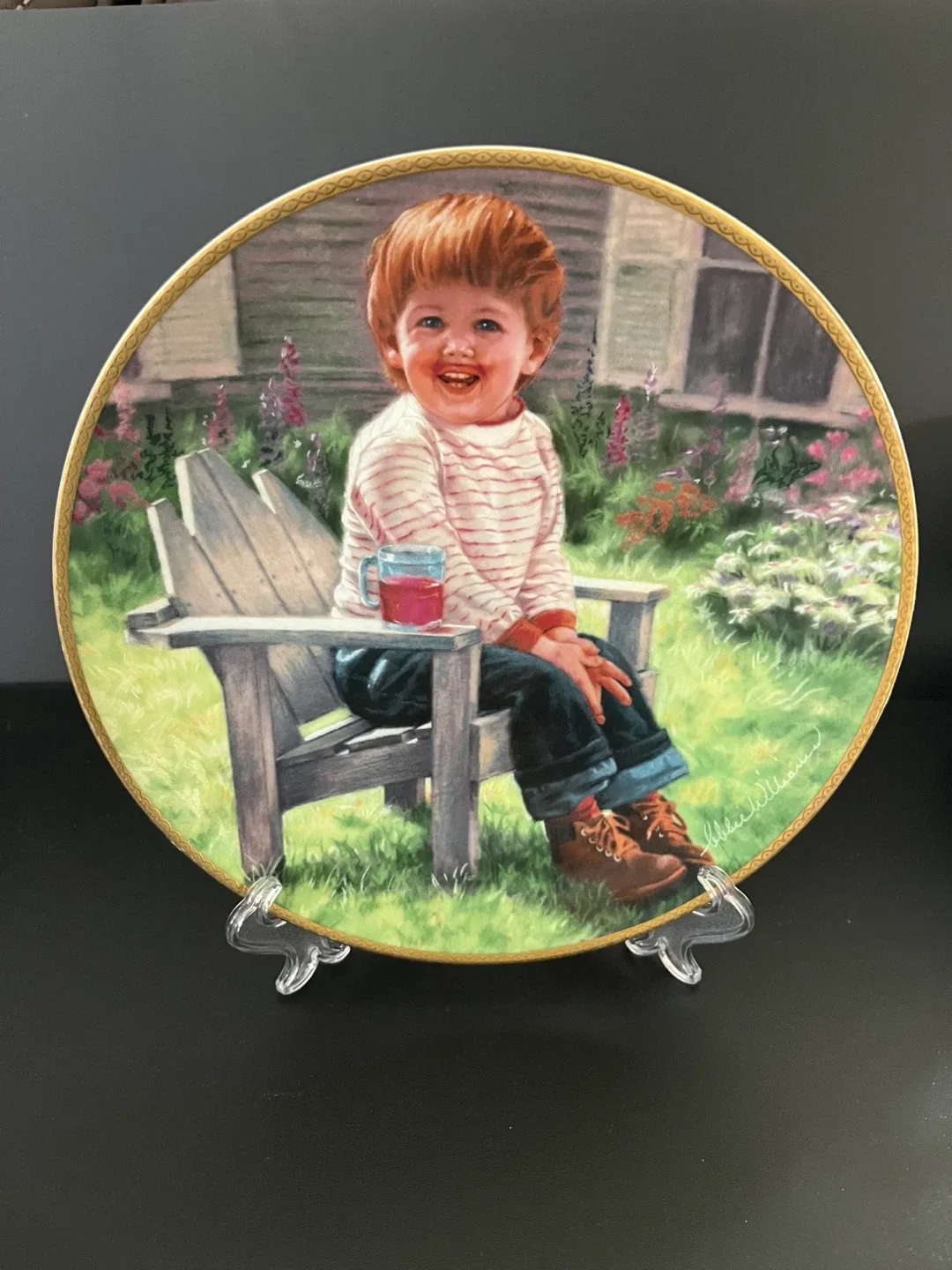 FREE - 1990 Knowles "A Time to Laugh" Plate