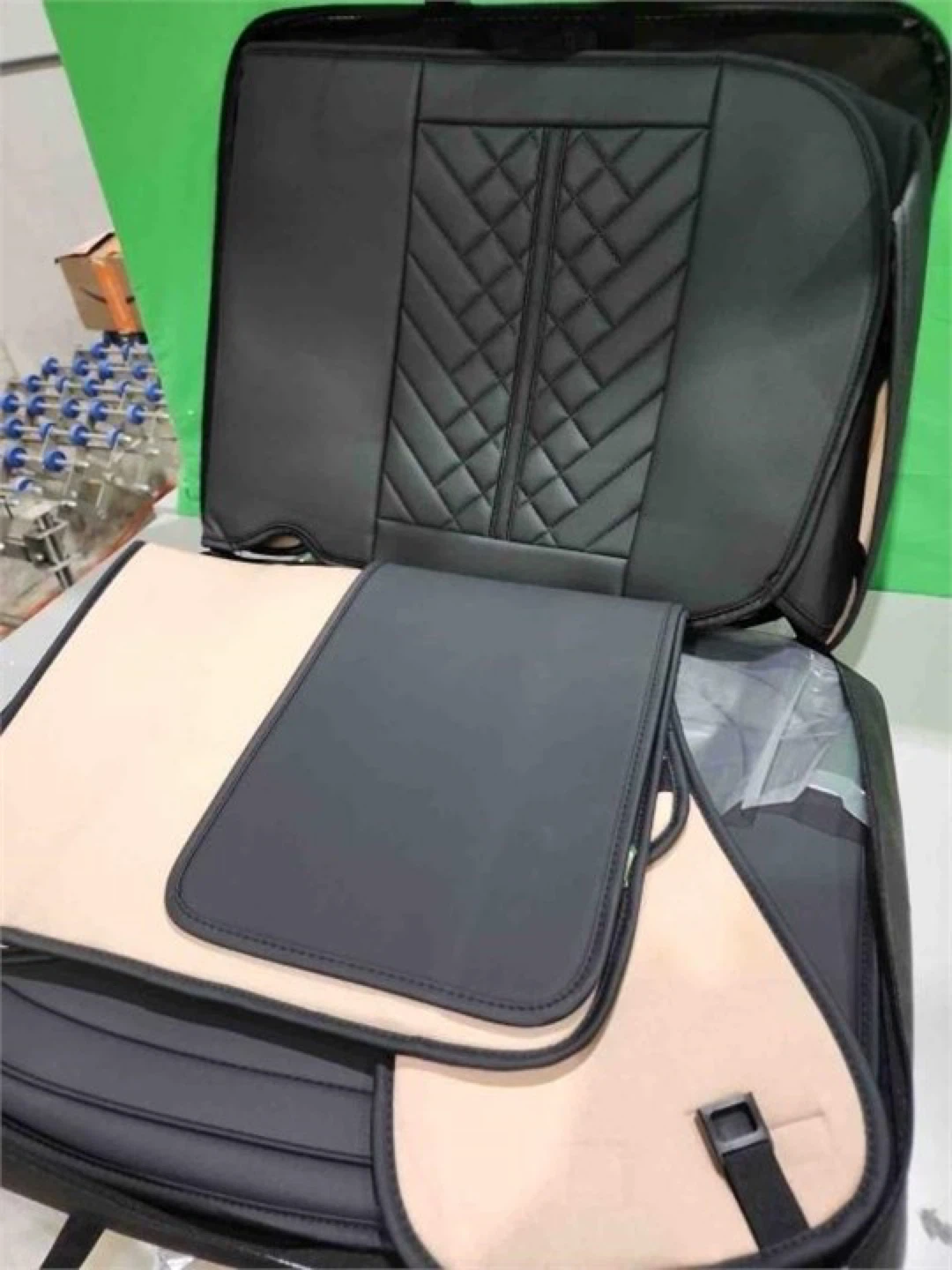 Car Seat Covers - Black Leather - photo 2