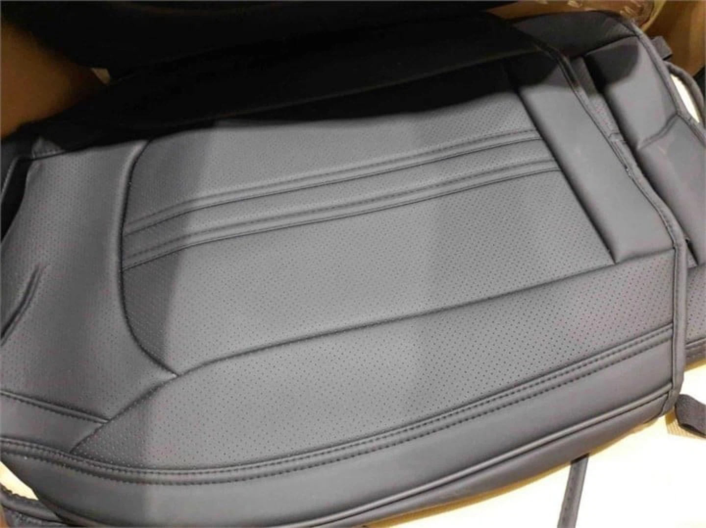 Car Seat Covers - Black Leather - photo 4