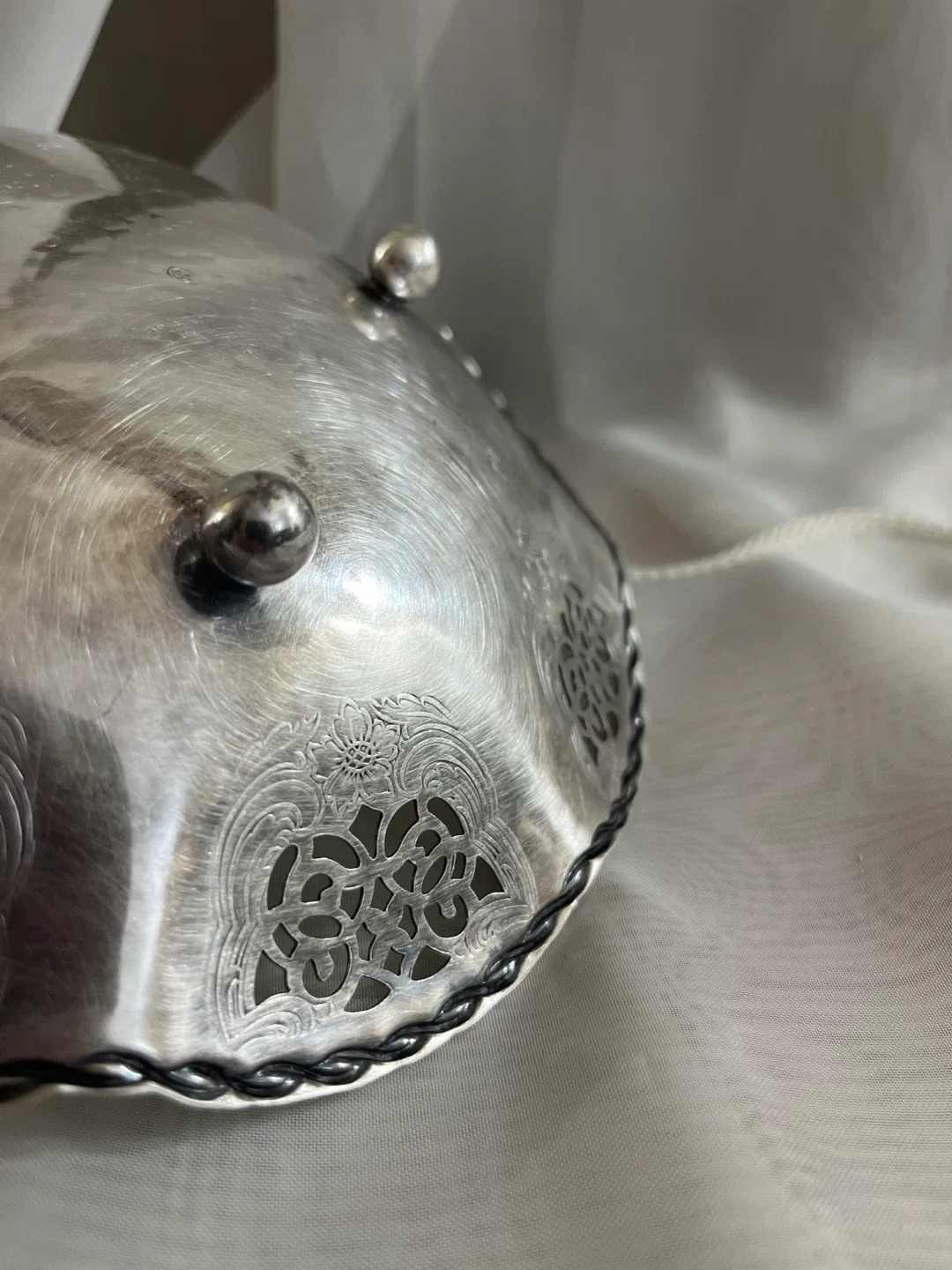 Silver Plated Bowl, 6 inch diameter image indicator(3)