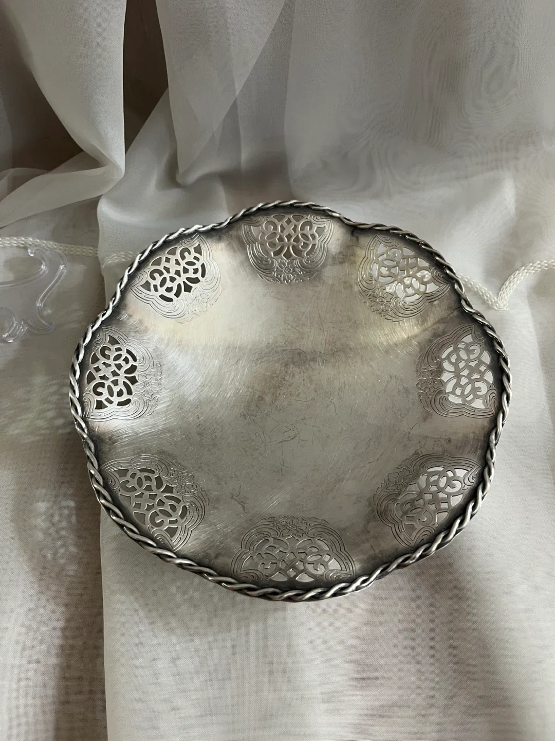 Silver Plated Bowl, 6 inch diameter