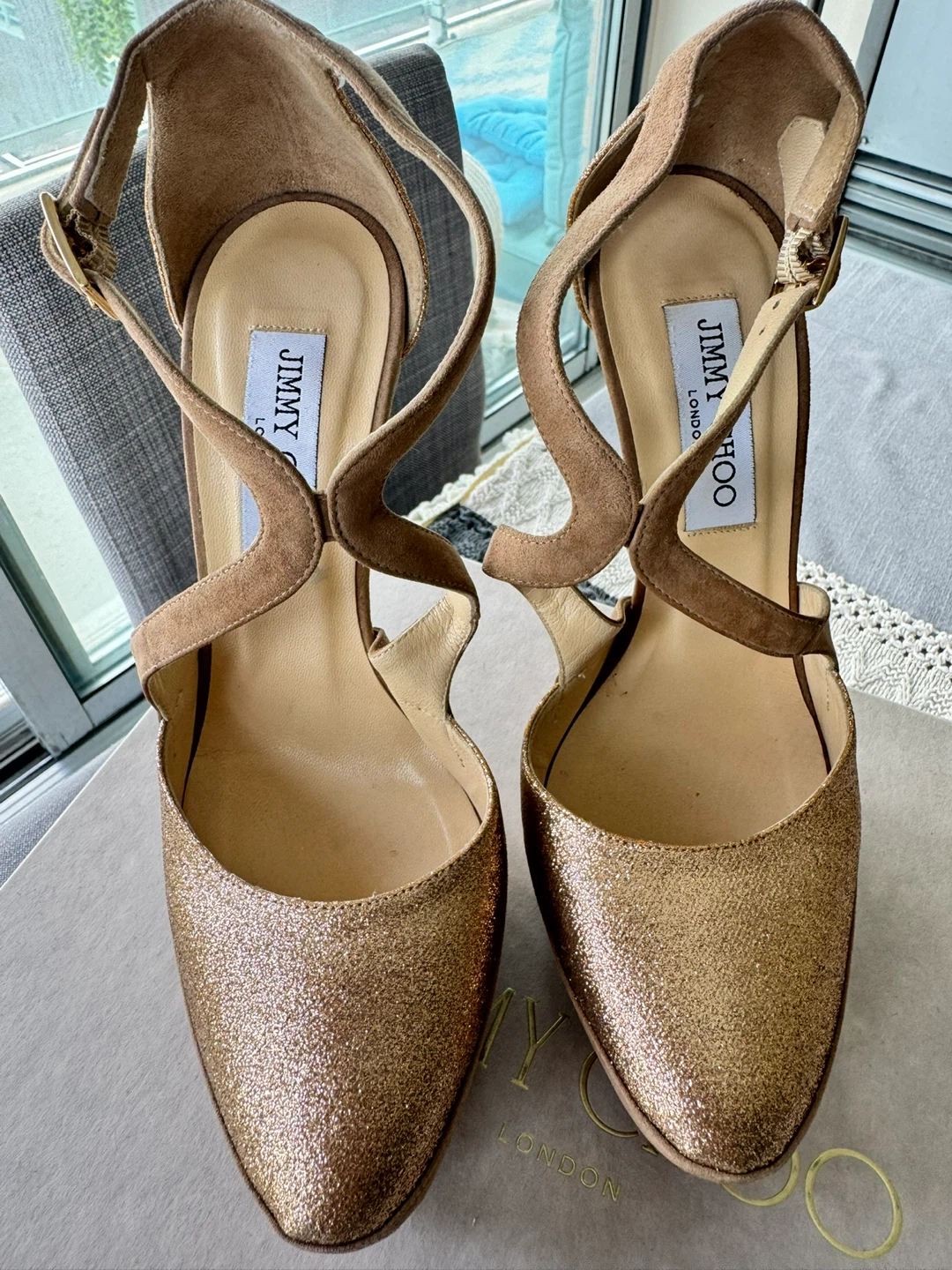 Jimmy Choo Platform Heels - Size 37.5 - photo 2