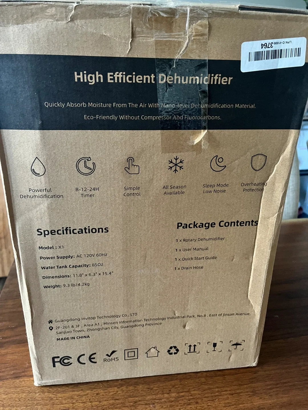 Aeoecky X1 Rotary Dehumidifier - Like New! image indicator(4)