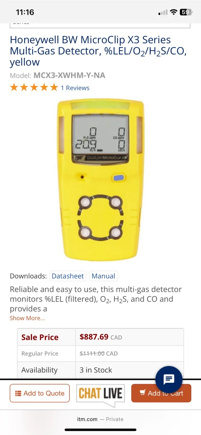 Honeywell BW MicroClip X3 Multi-Gas Detector image indicator(2)