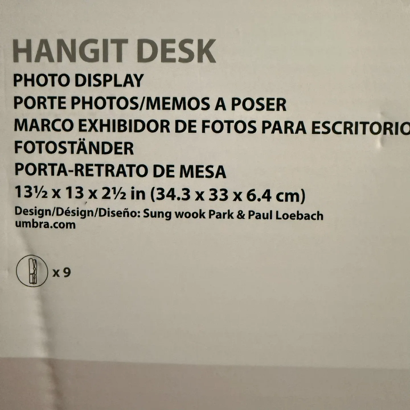 Umbra Hangit Desk Photo Display - New in Box image indicator(3)