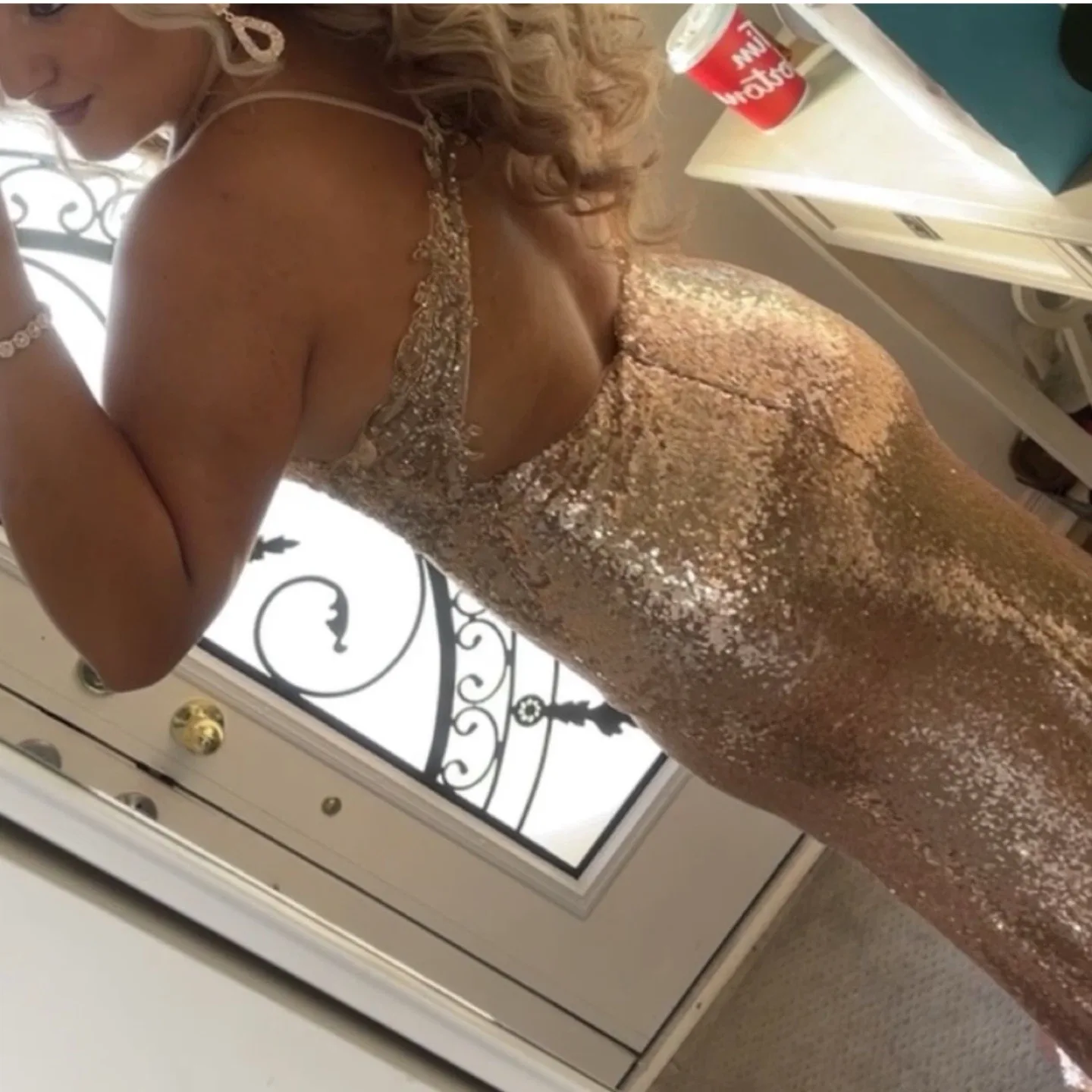 Rose Gold Sequence Maxi Dress image indicator(2)