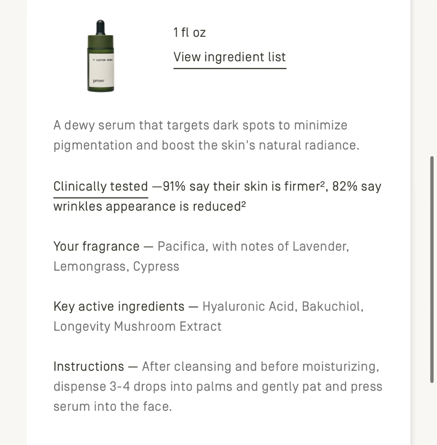 Prose Custom Skincare Starter Set (Travel Size) - photo 4