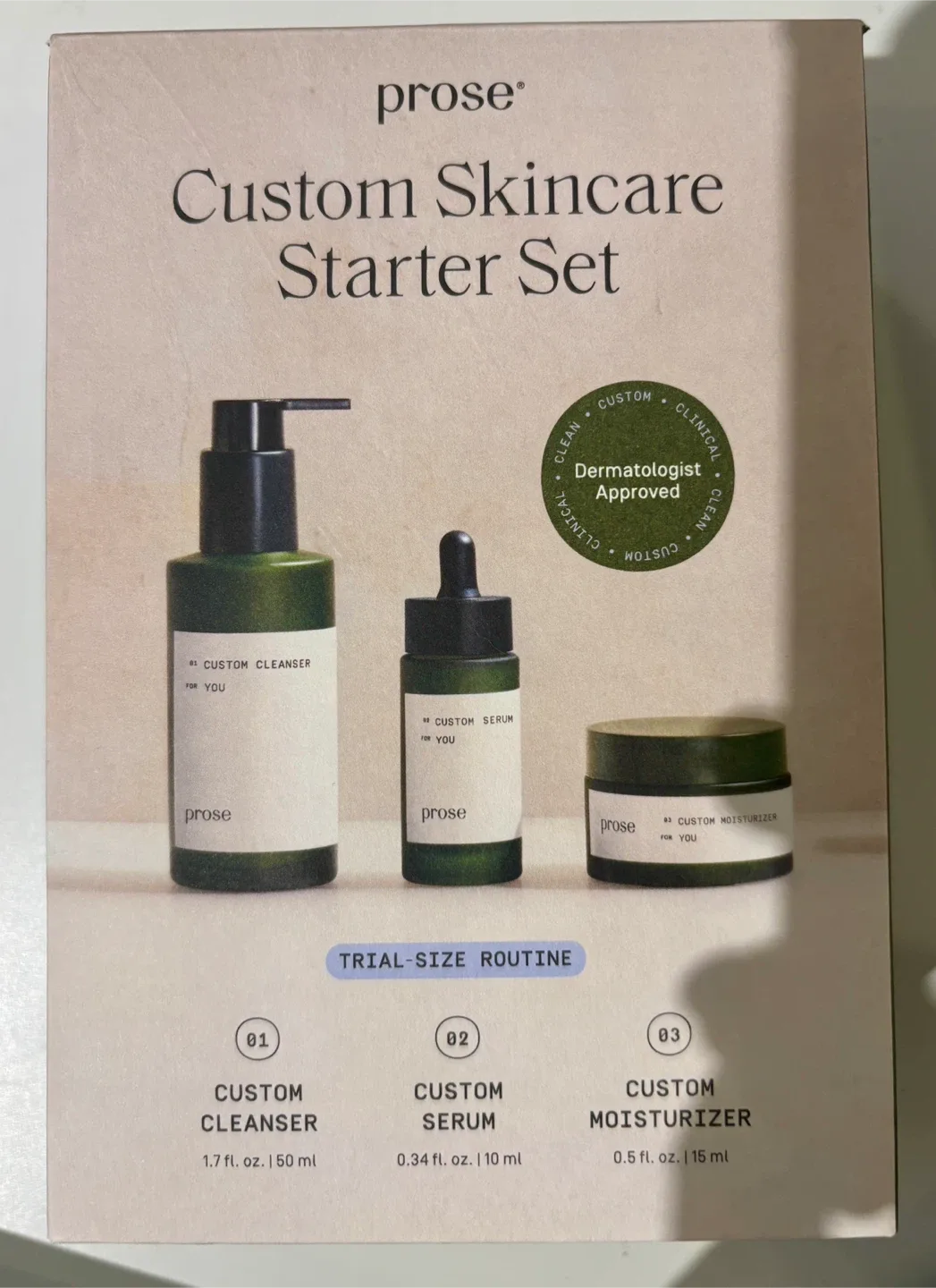 Prose Custom Skincare Starter Set (Travel Size)