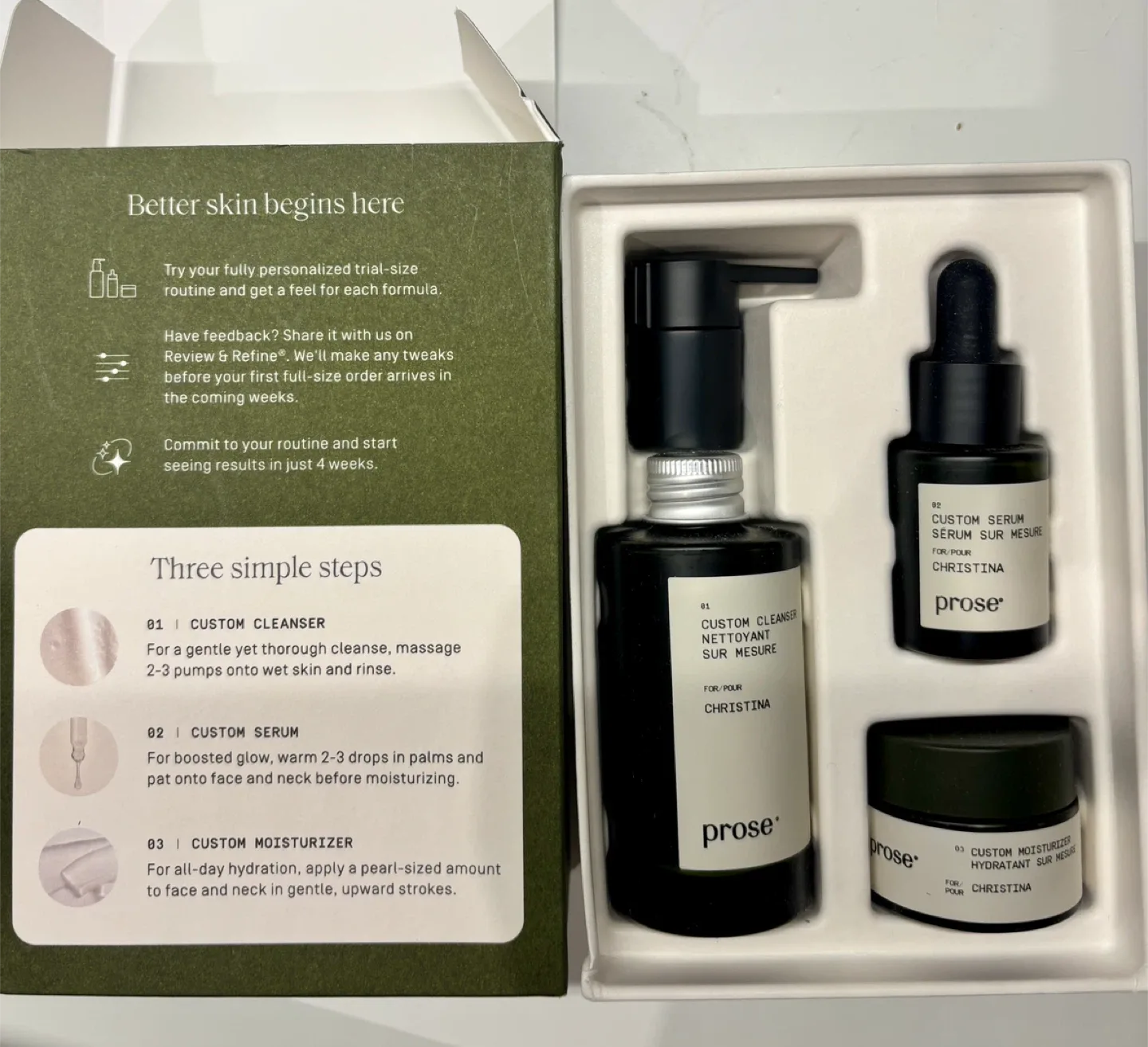 Prose Custom Skincare Starter Set (Travel Size) image indicator(2)