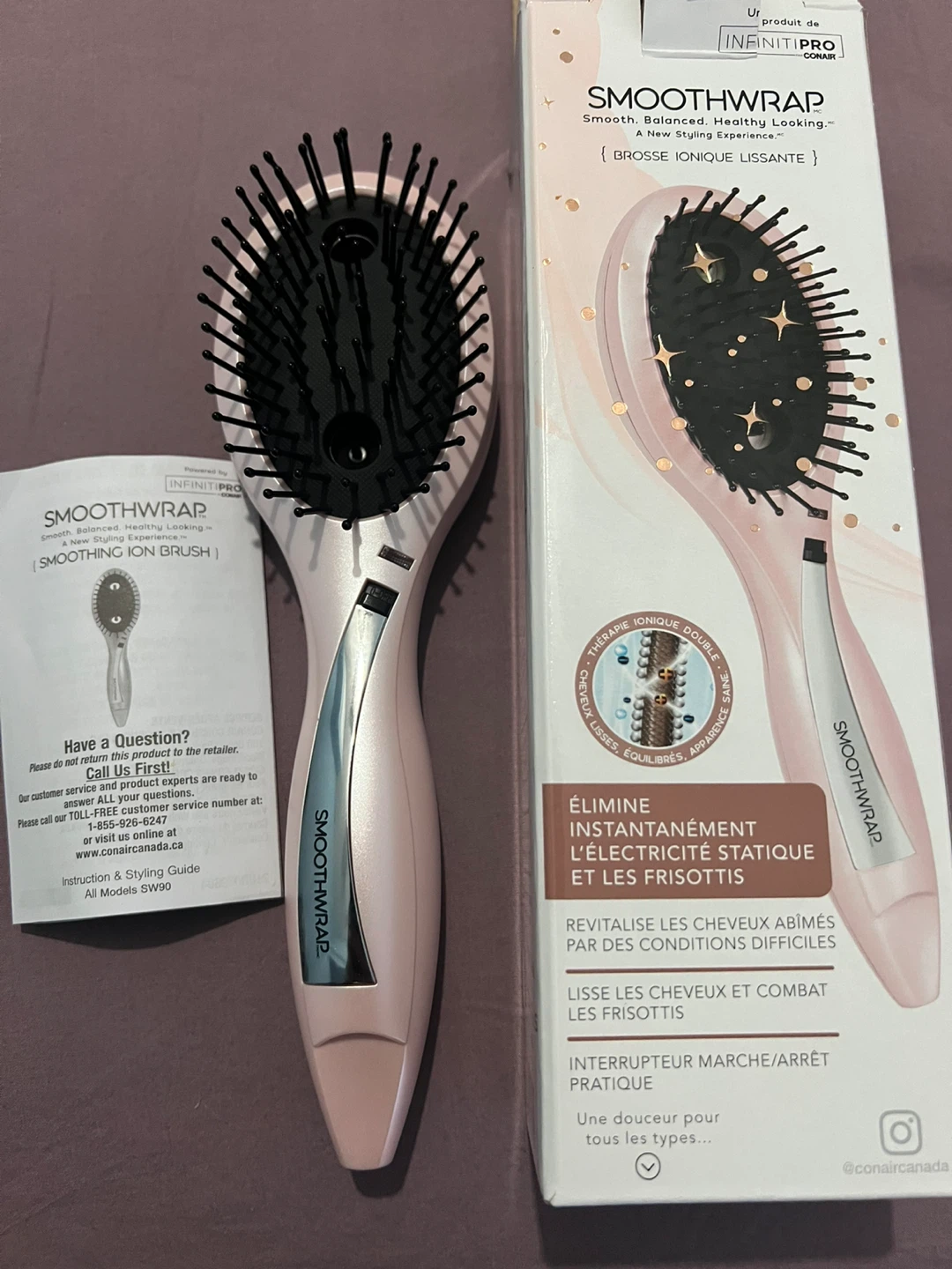 New InfinitiPRO by Conair Smoothwrap Smoothing Ion Brush