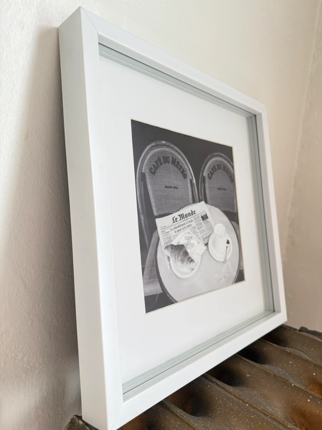 Medium Sqaure Shadow Frame w/ Cafe Print - photo 2