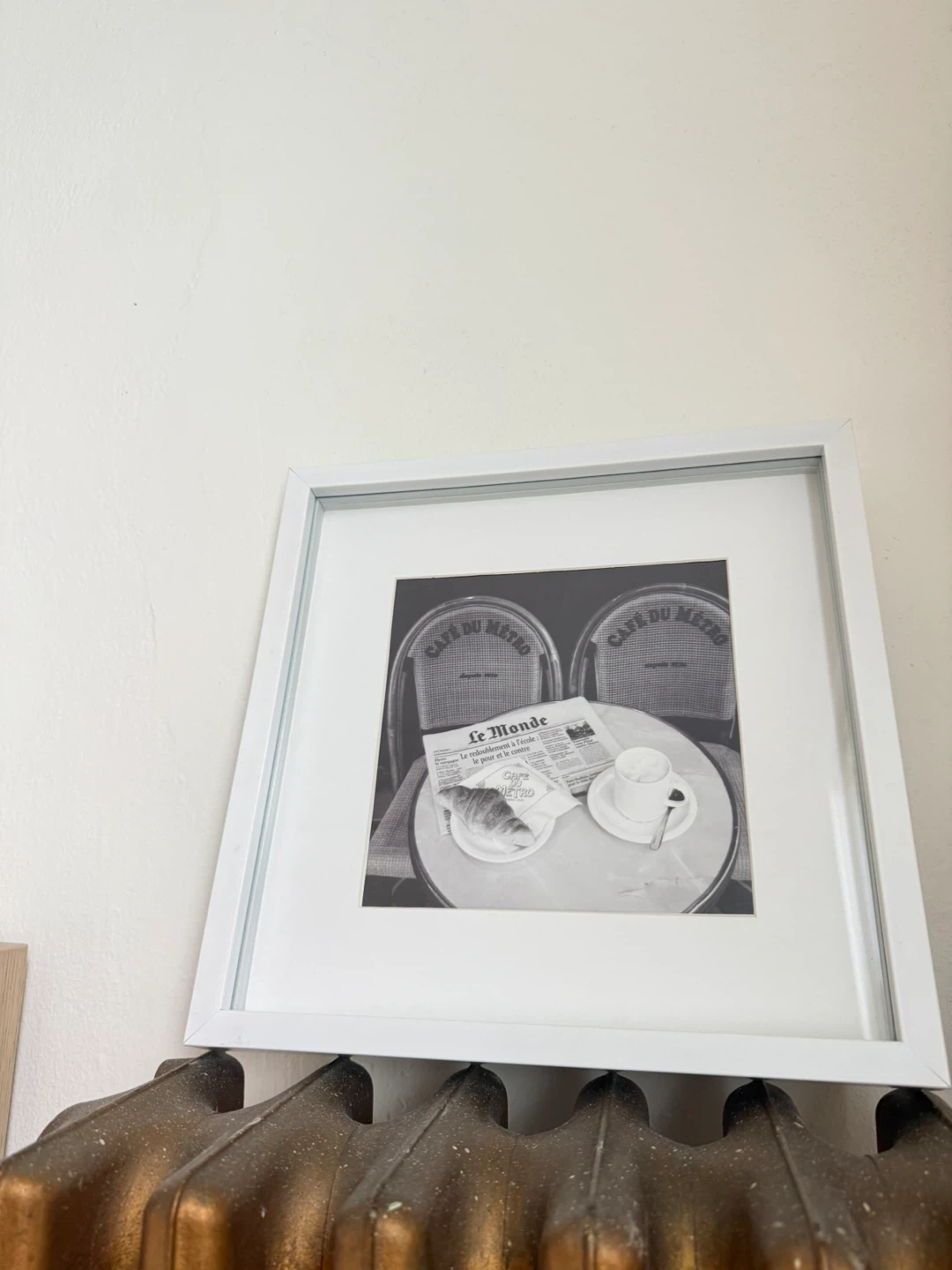 Medium Sqaure Shadow Frame w/ Cafe Print - photo 3