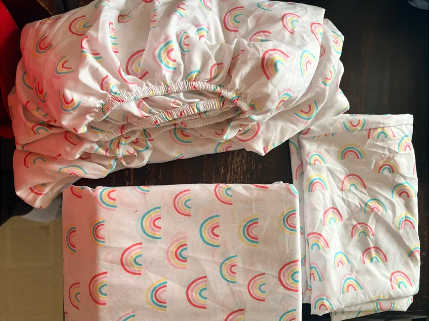 Rainbow Pattern Bed Sheet Set