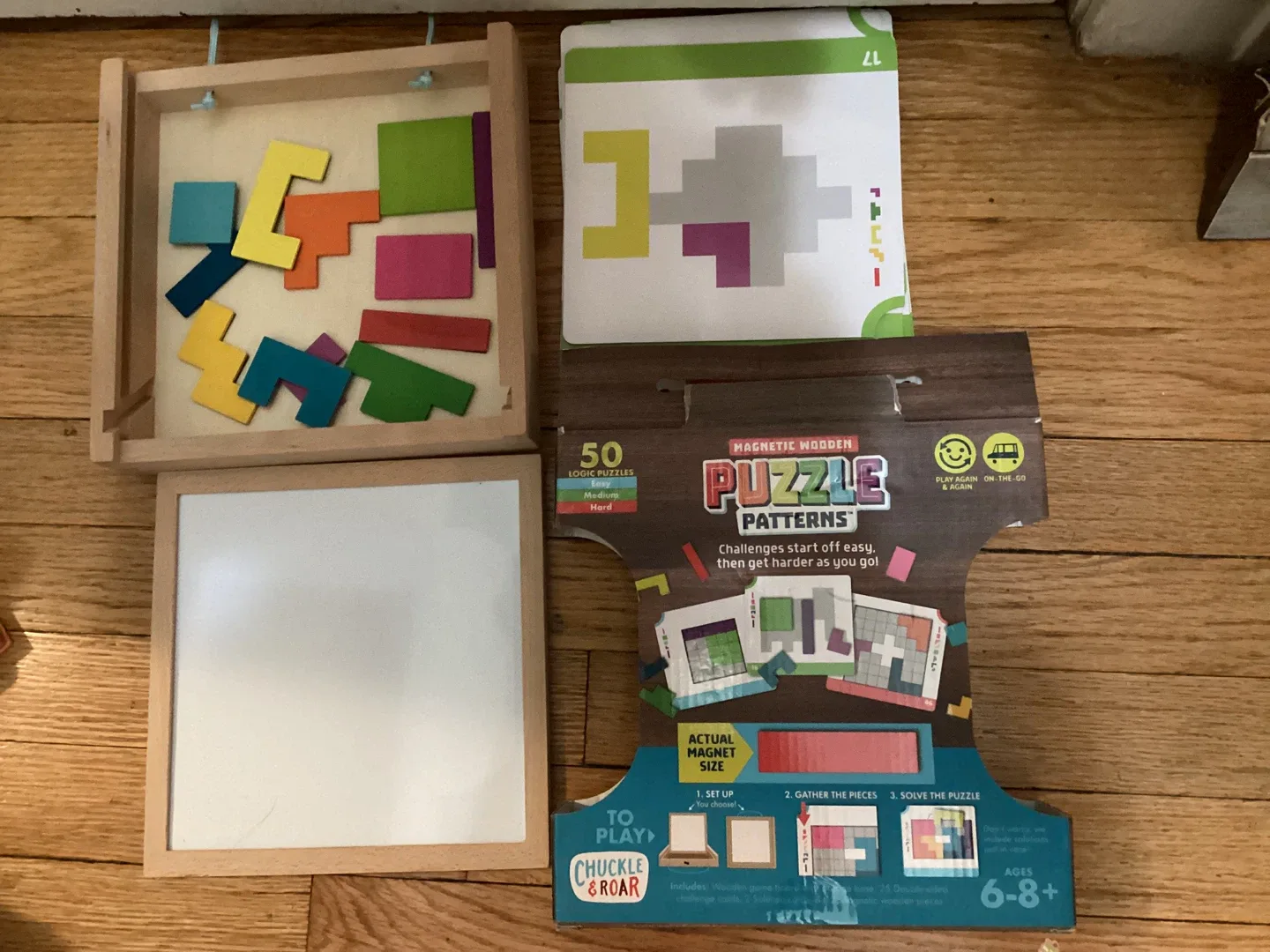 Chuckle & Roar Magnetic Wooden Puzzle Patterns