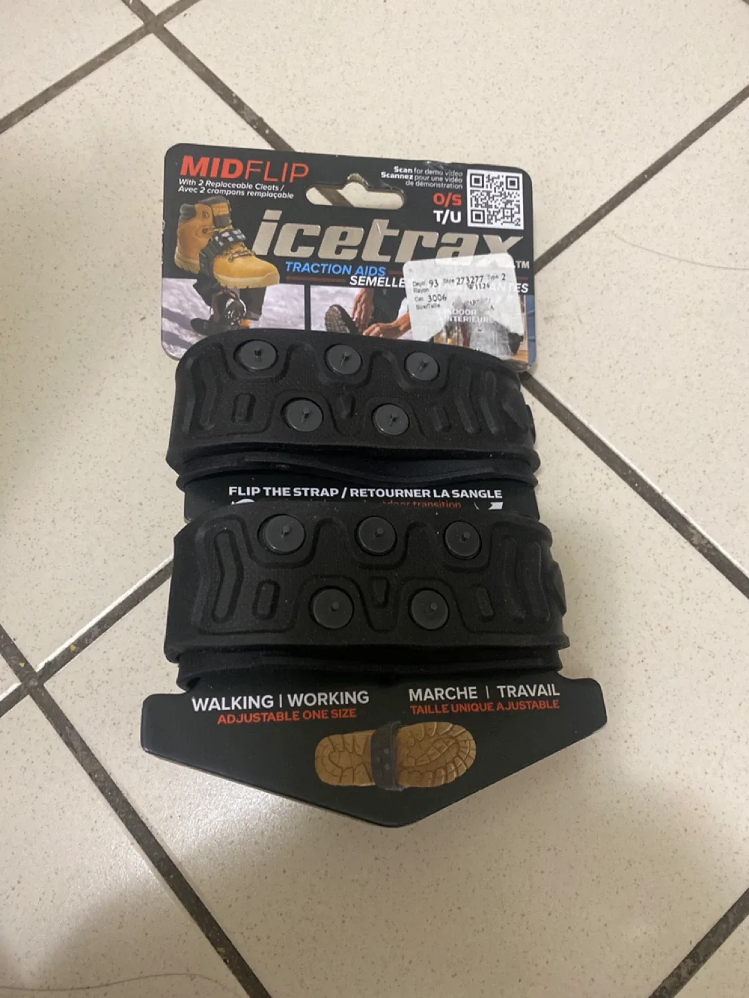 IceTrax MidFlip Traction Aids - Adjustable, New