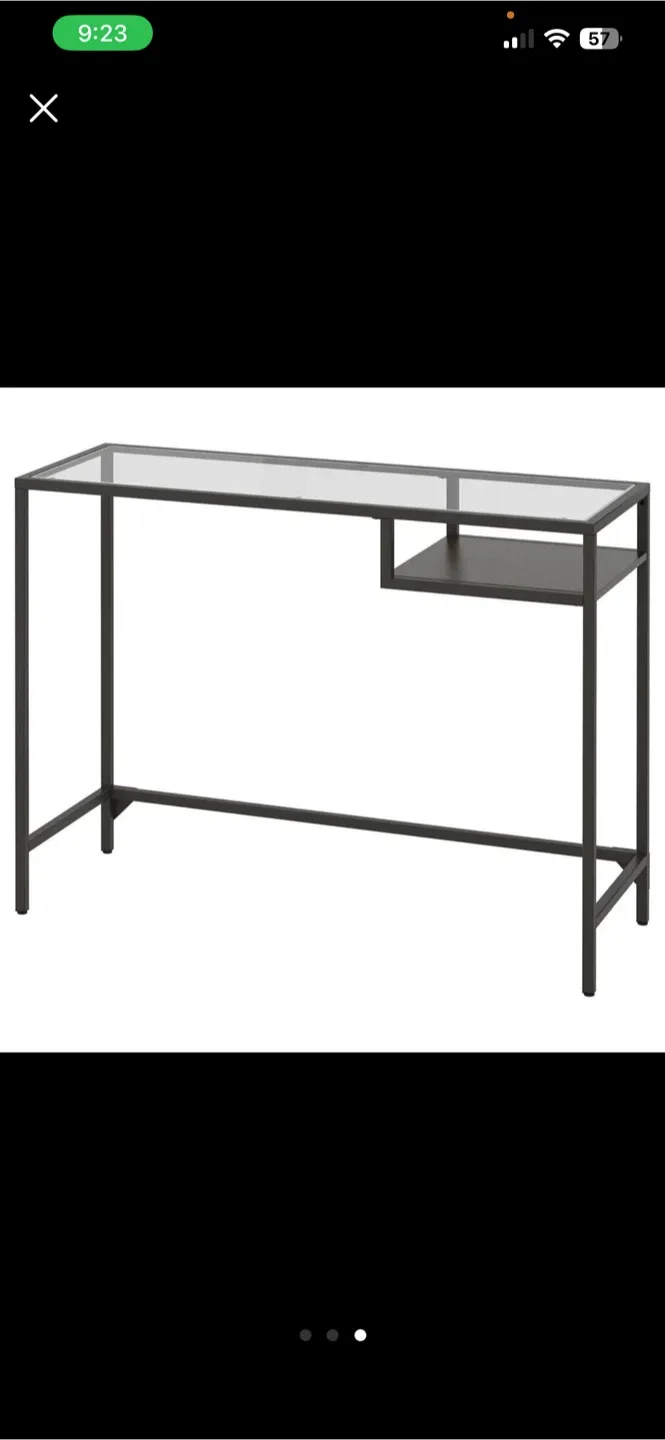 IKEA Vittsjö Desk with Glass Top