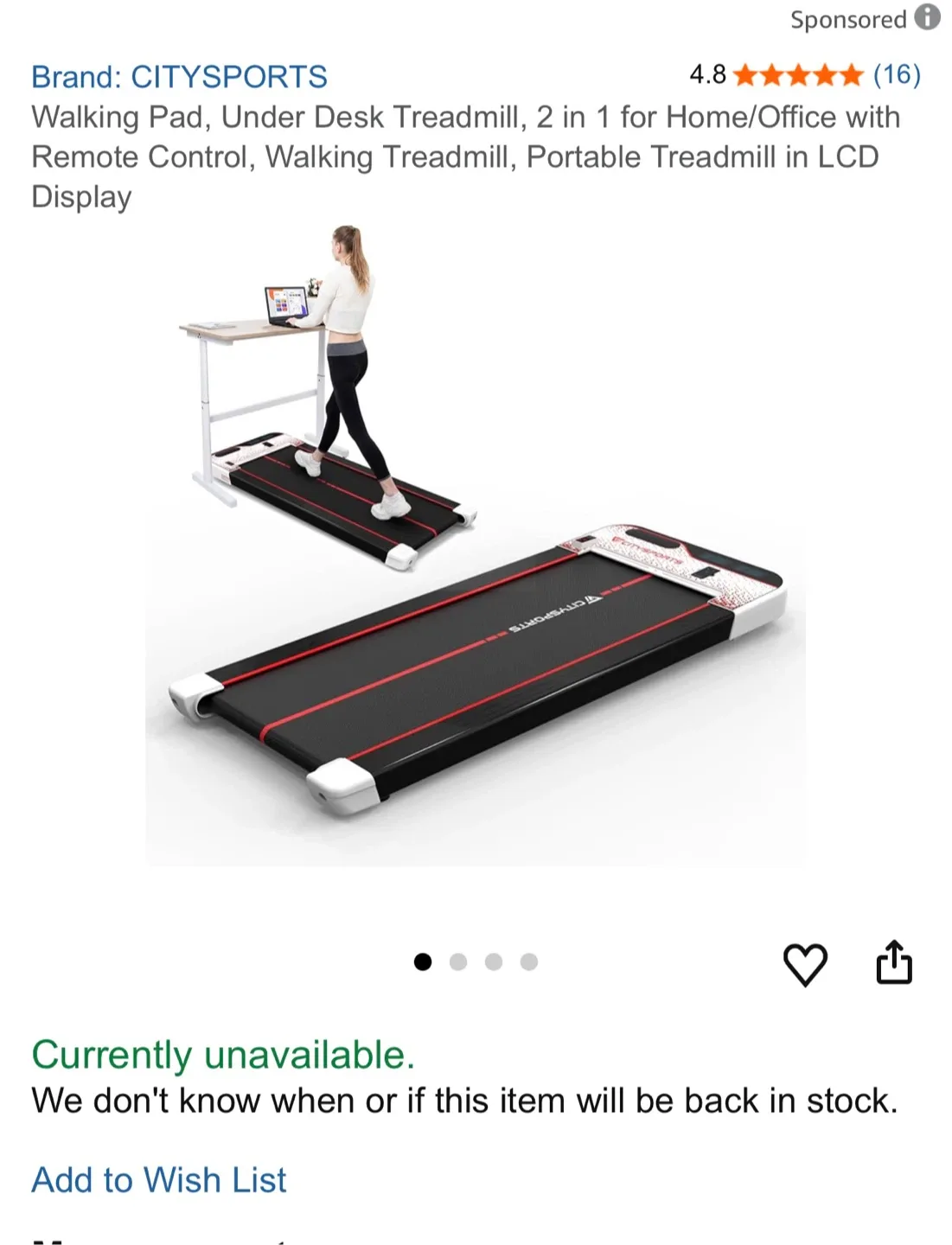 CITYSPORTS Walking Pad