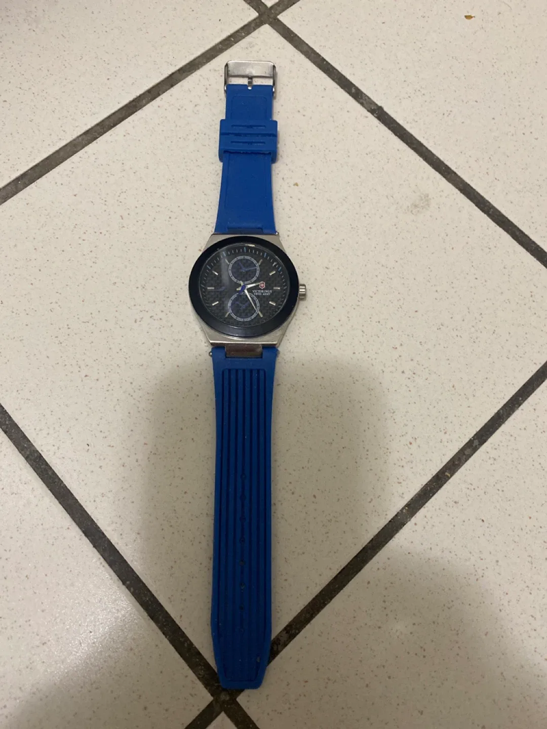 Victorinox Watch with Blue Strap
