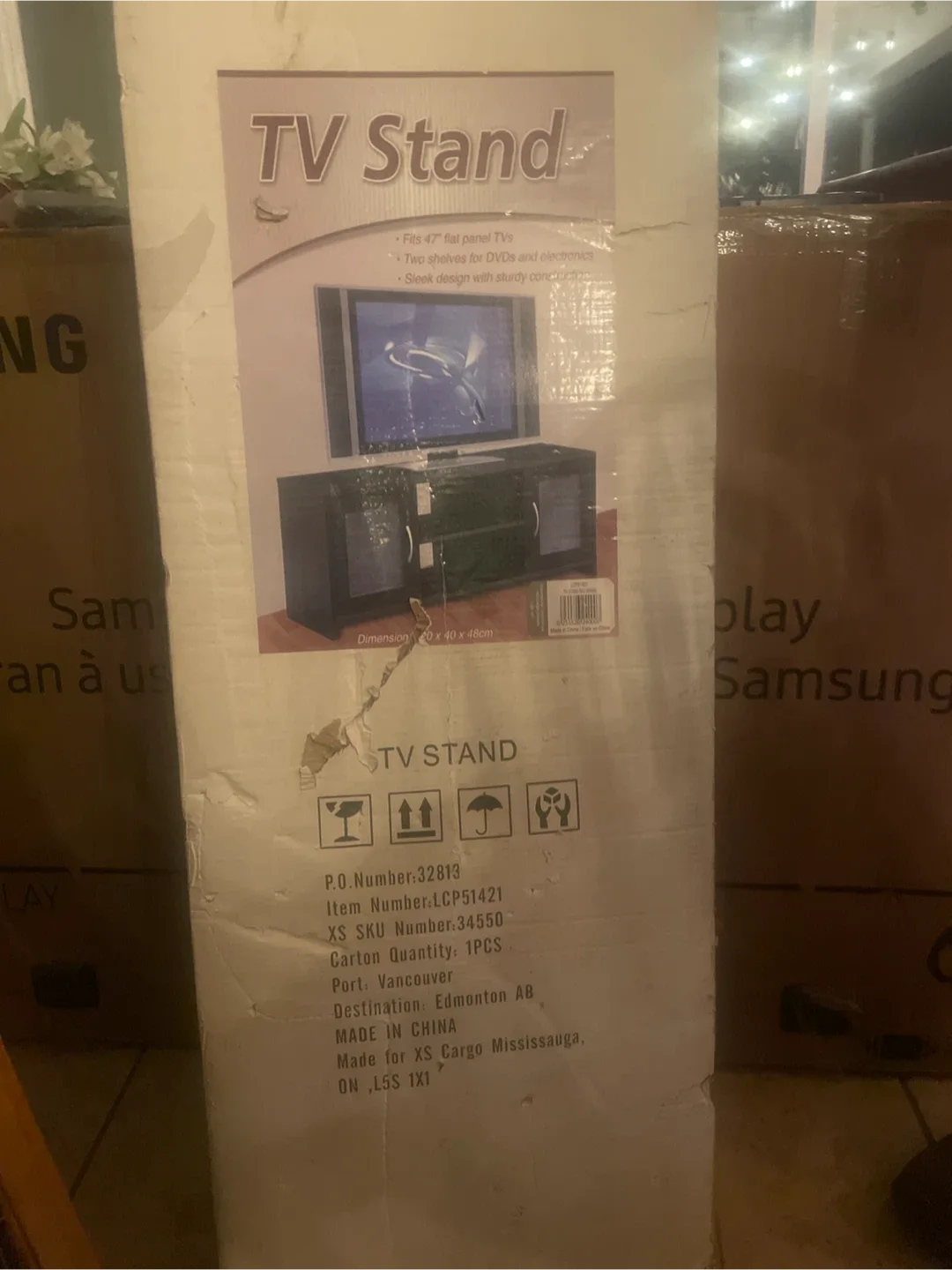 TV Stand Fits 47" Flat Panel TVs