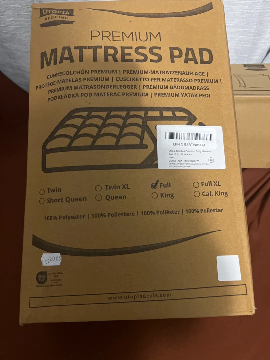 Utopia Bedding Premium Mattress Pad - Full