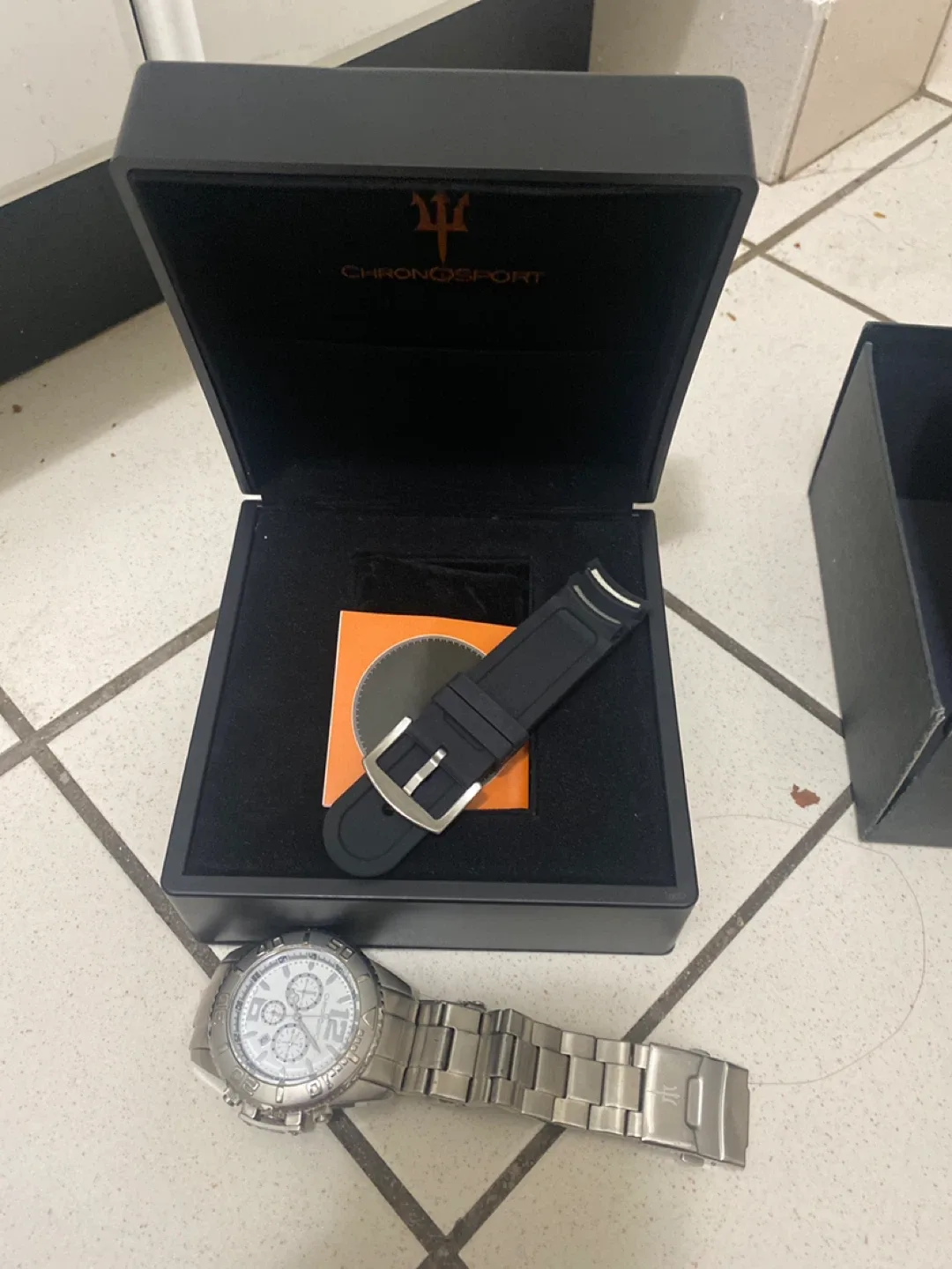 Chronosport Silver Chronograph Watch image indicator(5)