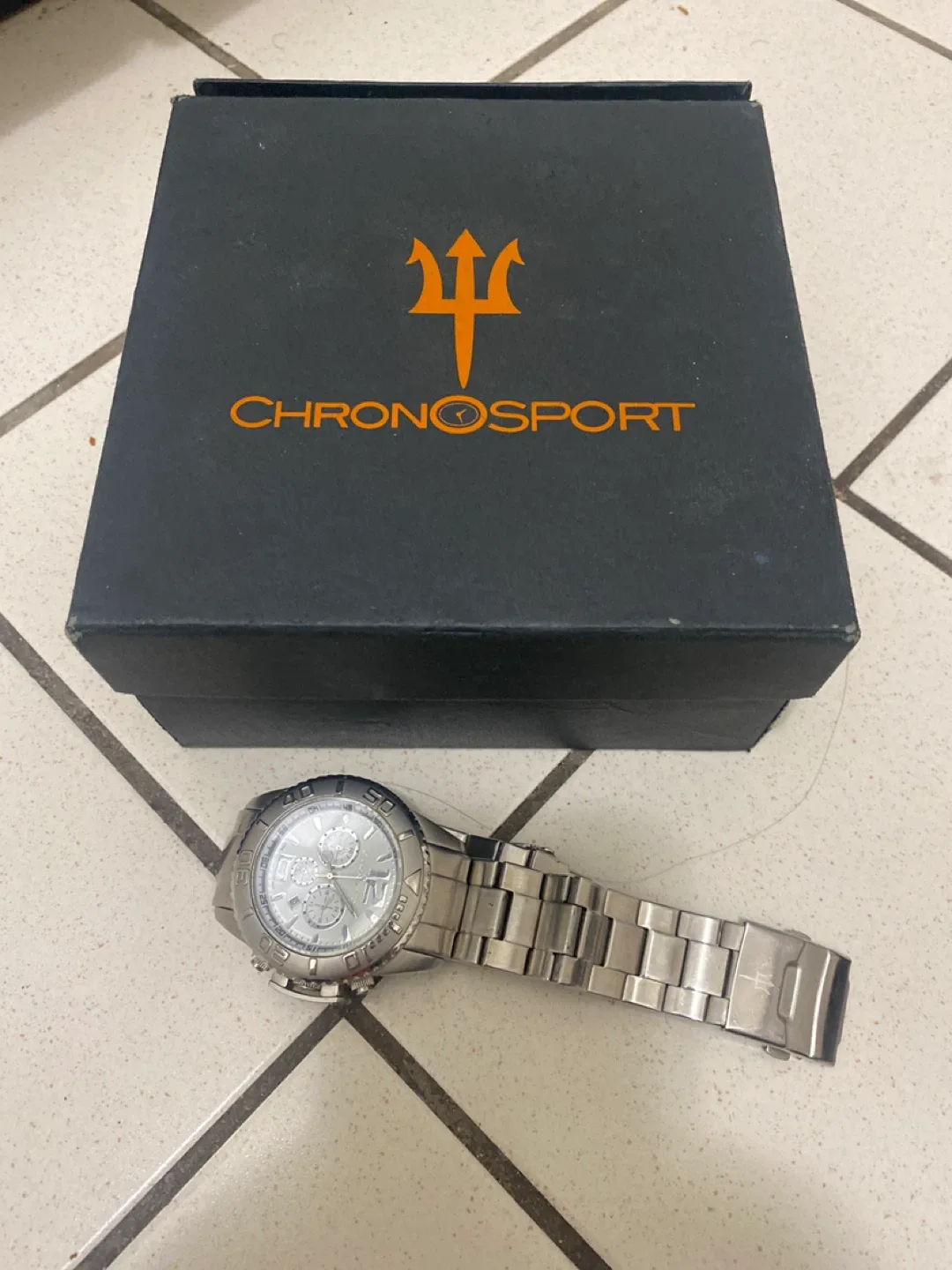 Chronosport Silver Chronograph Watch image indicator(4)