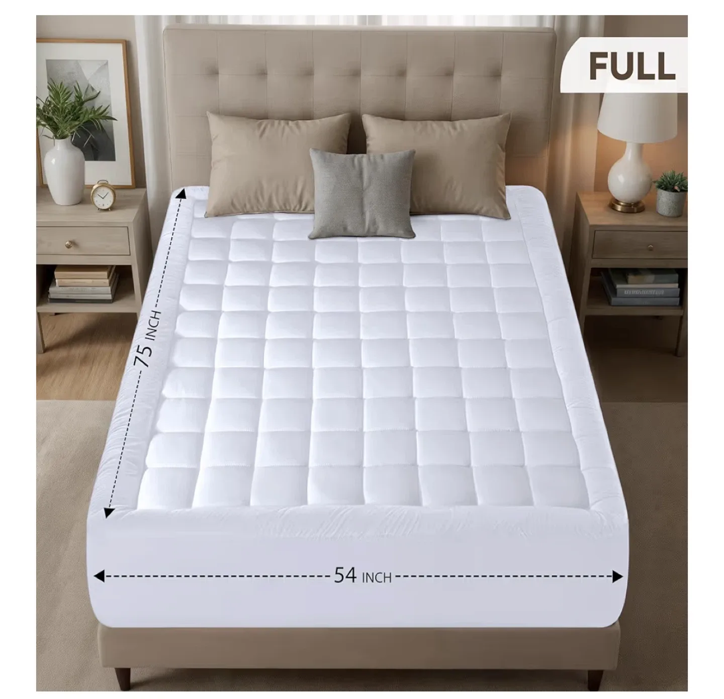 Utopia Bedding Premium Mattress Pad - Full image indicator(3)