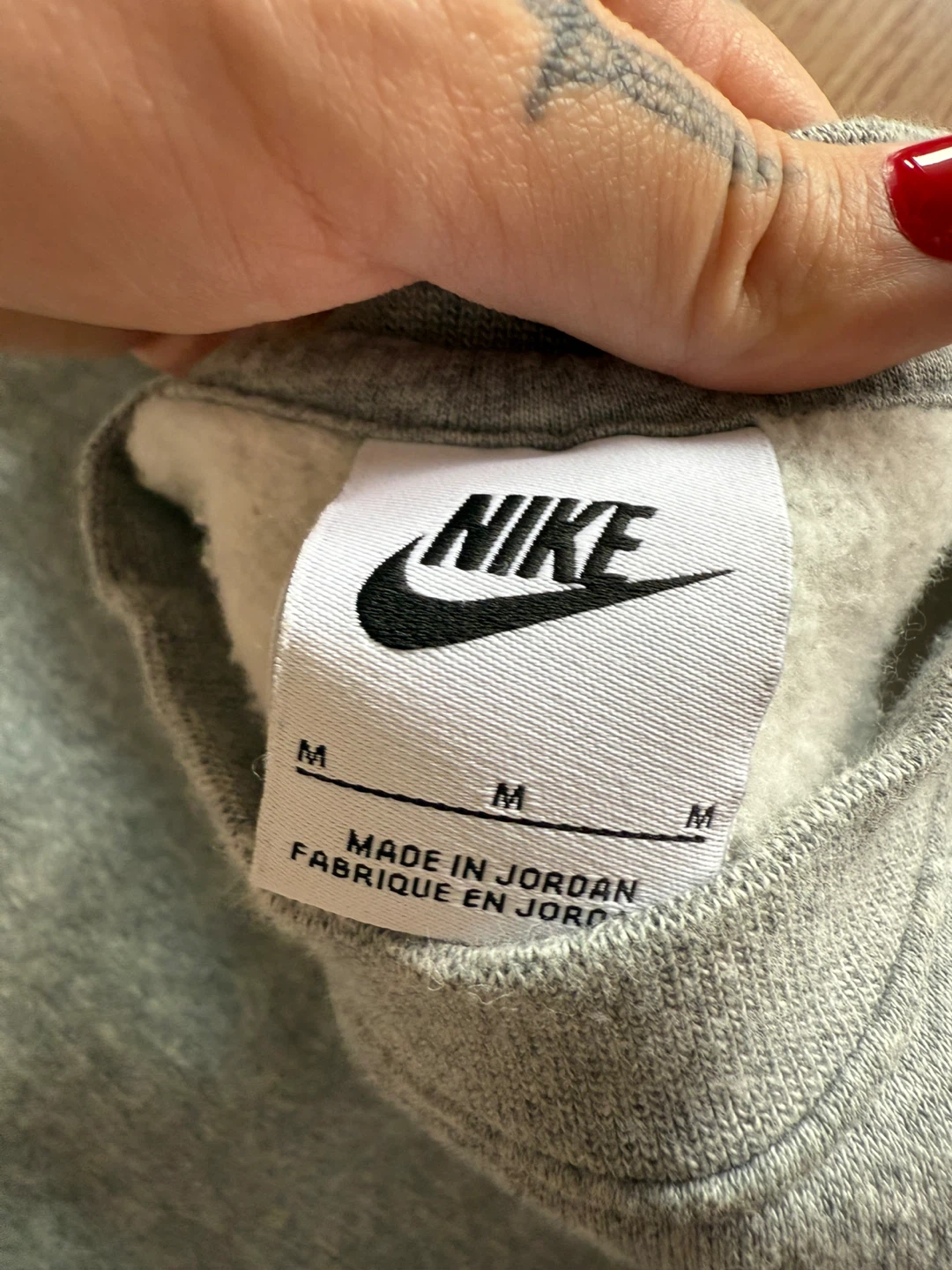 Nike Grey Crewneck Sweatshirt - Size M - photo 2