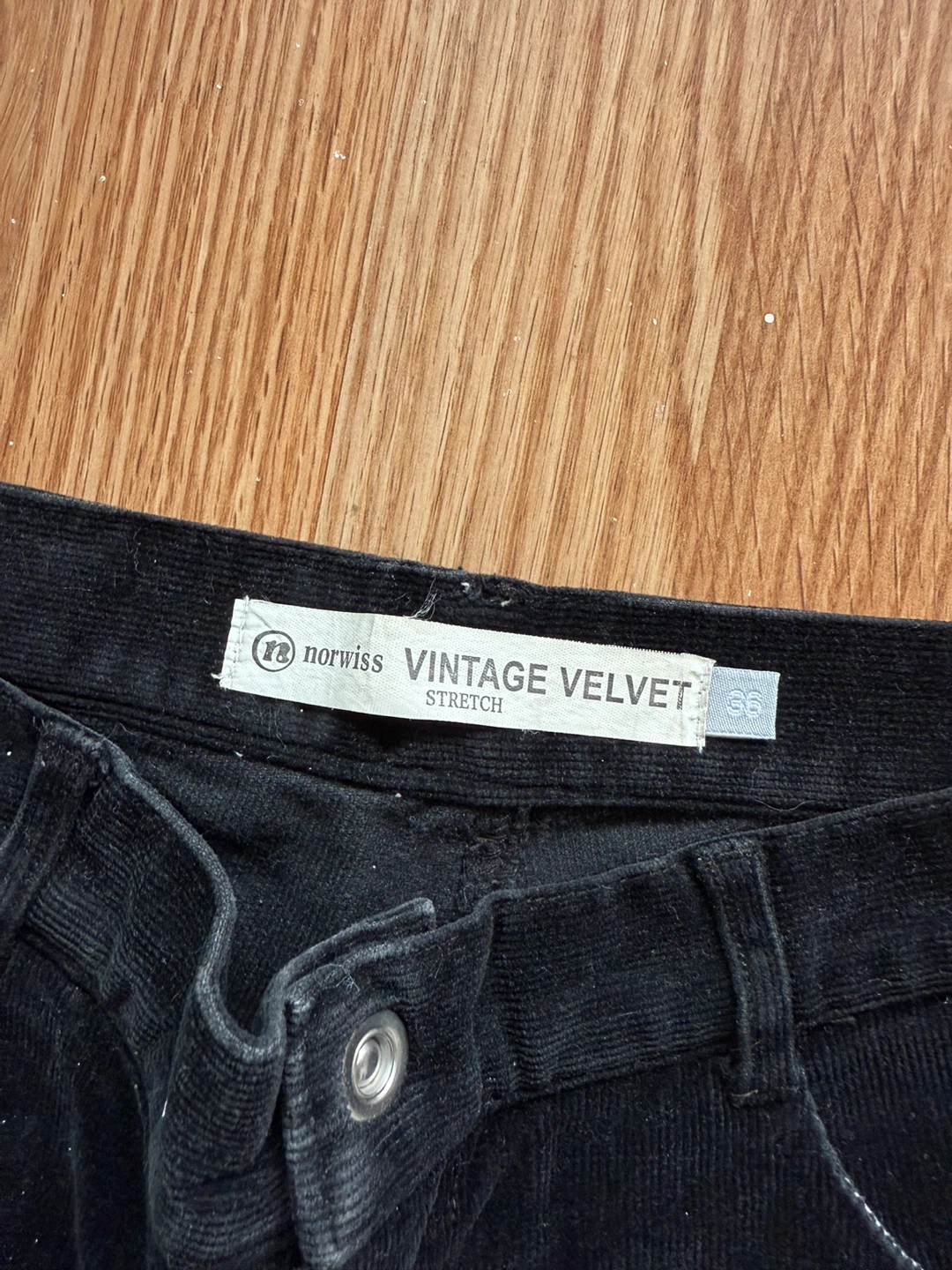 Custom Vintage Velvet Black Pants - photo 3