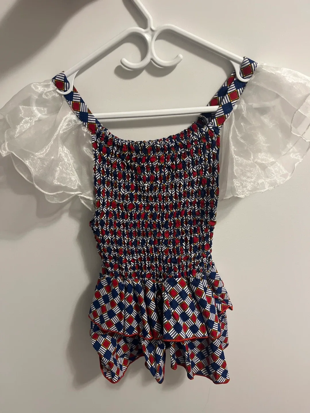 Ankara Flare Sleeve Top