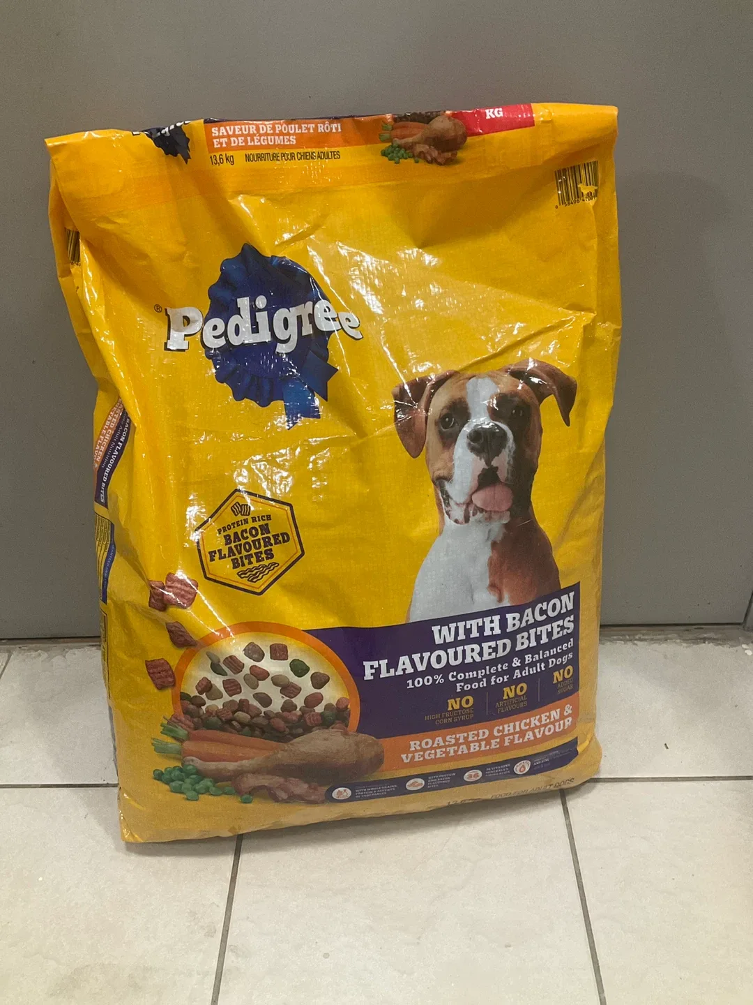 Pedigree Roasted Chicken & Vegetable Flavour Dog Food - 13.6kg