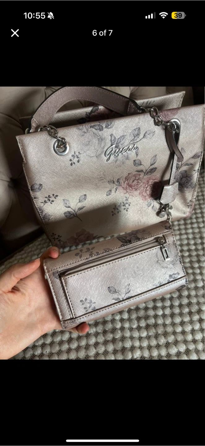 Guess Floral Print Tote Bag & Wallet Set - photo 5