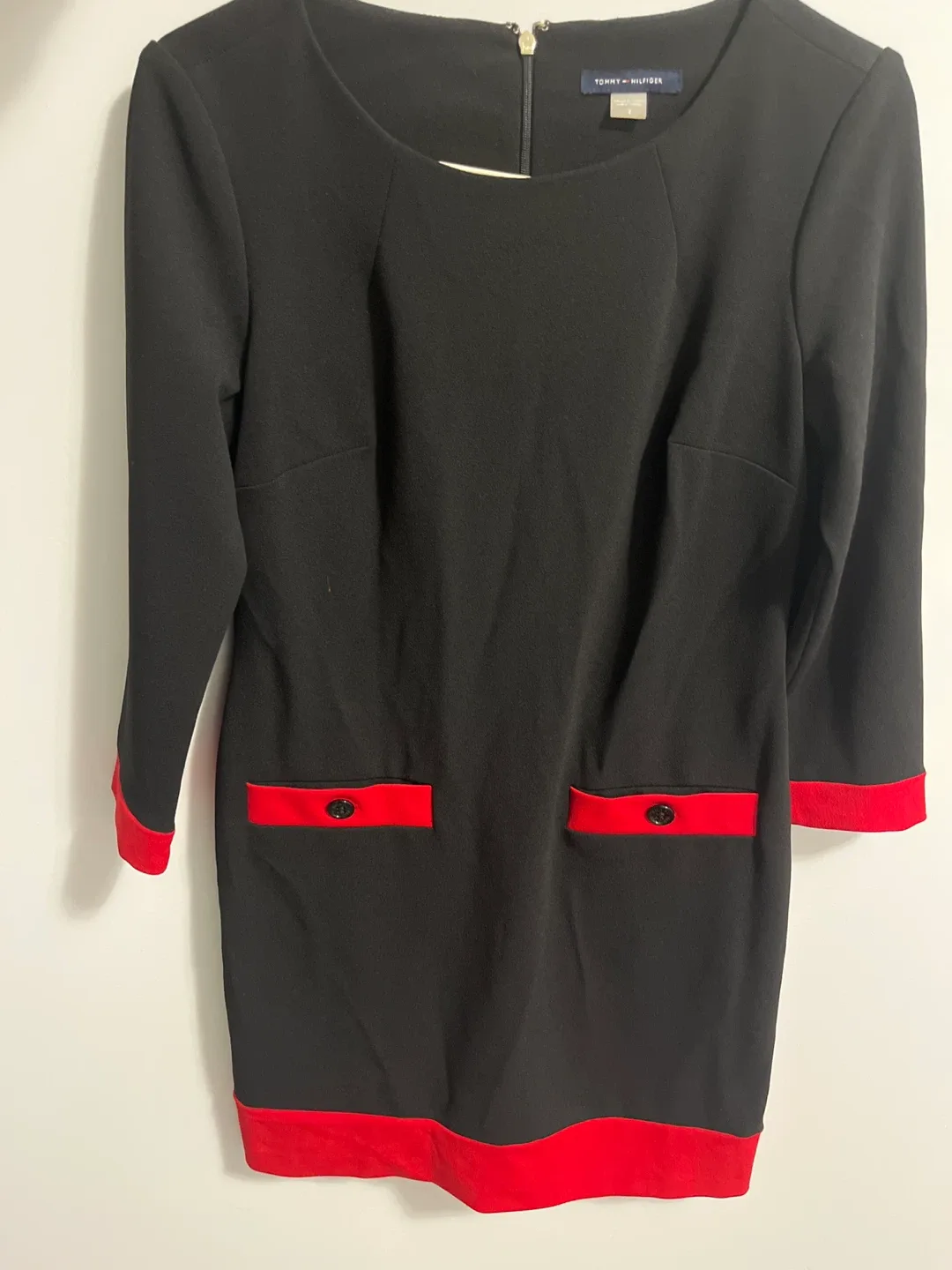 Tommy Hilfiger Black & Red Dress - Size S