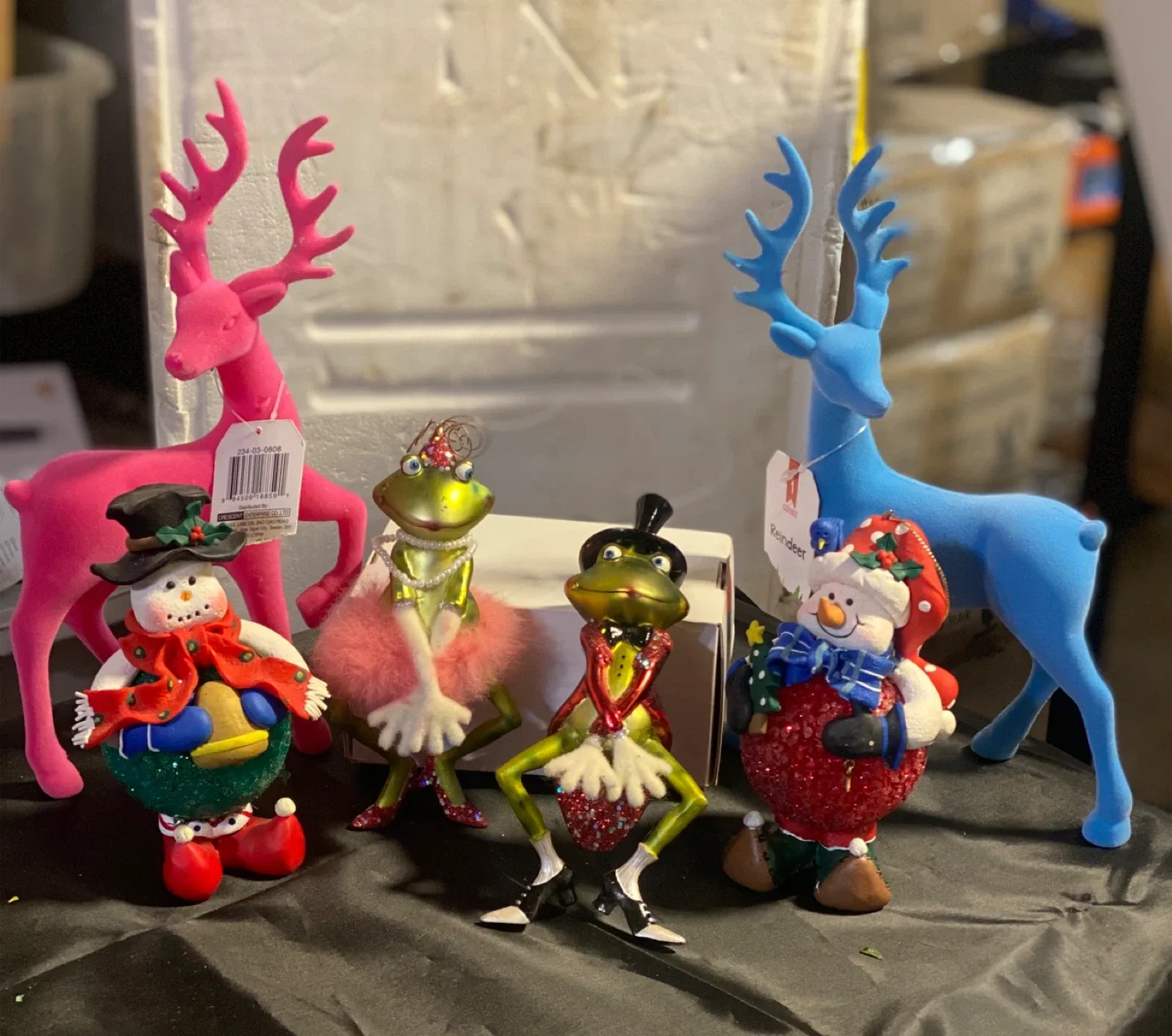 Christmas Ornaments - Snowman, Frog, Reindeer image indicator(2)