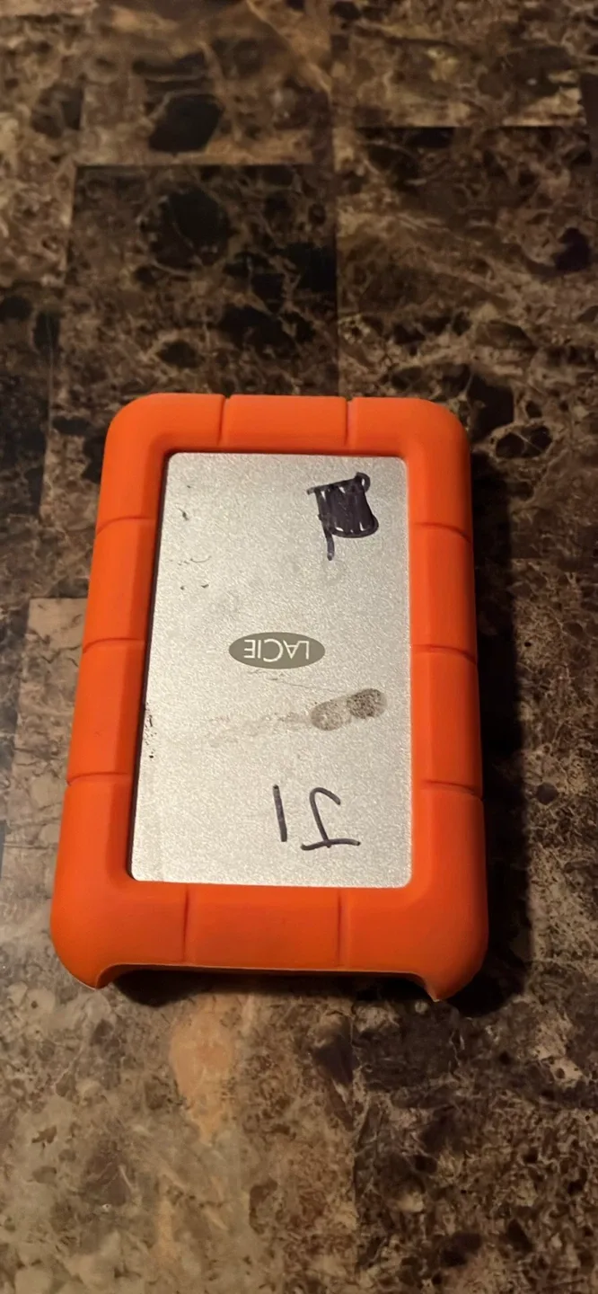 LaCie Rugged External Hard Drive - Orange