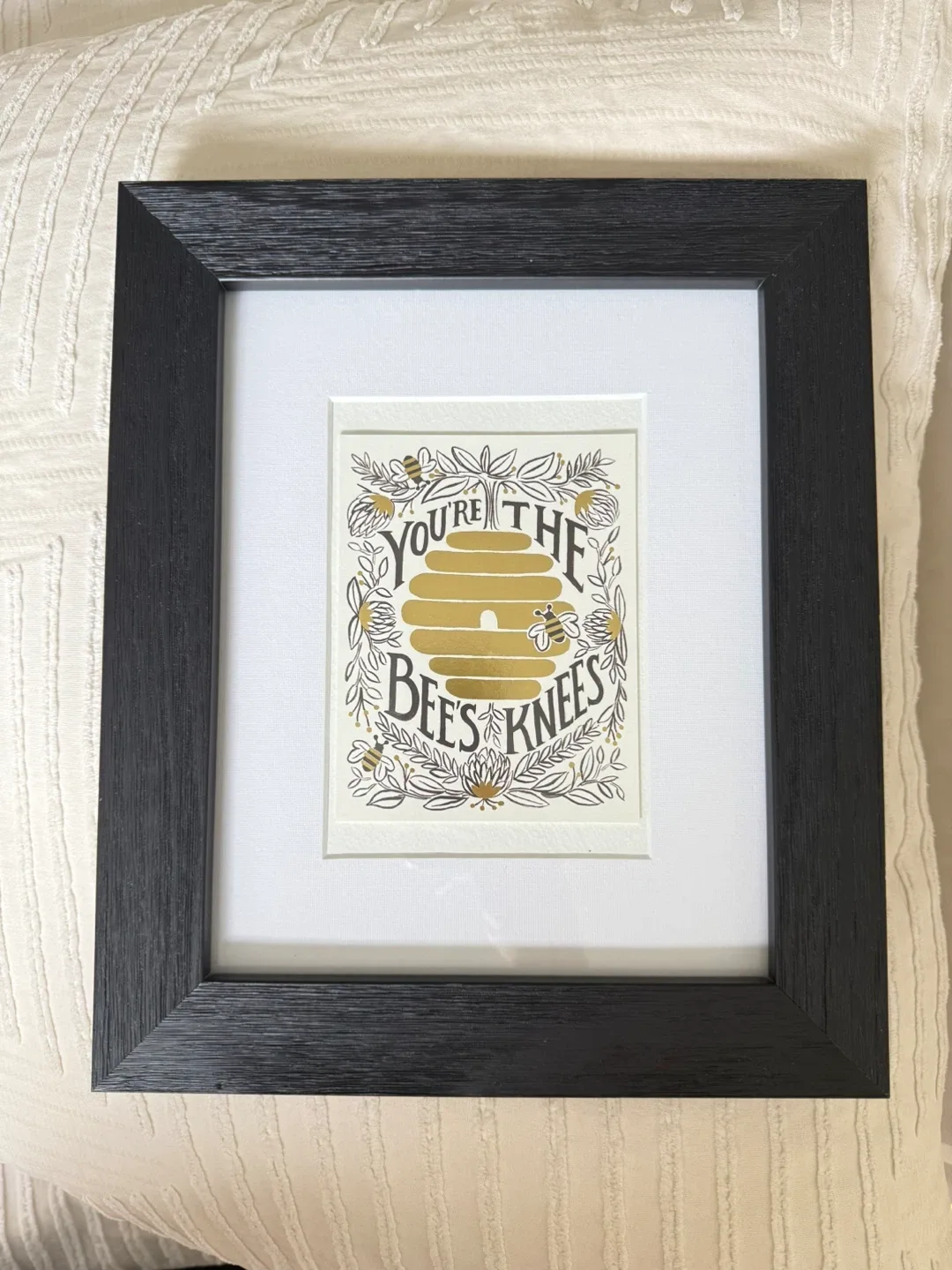 Wood Grain Black Frame