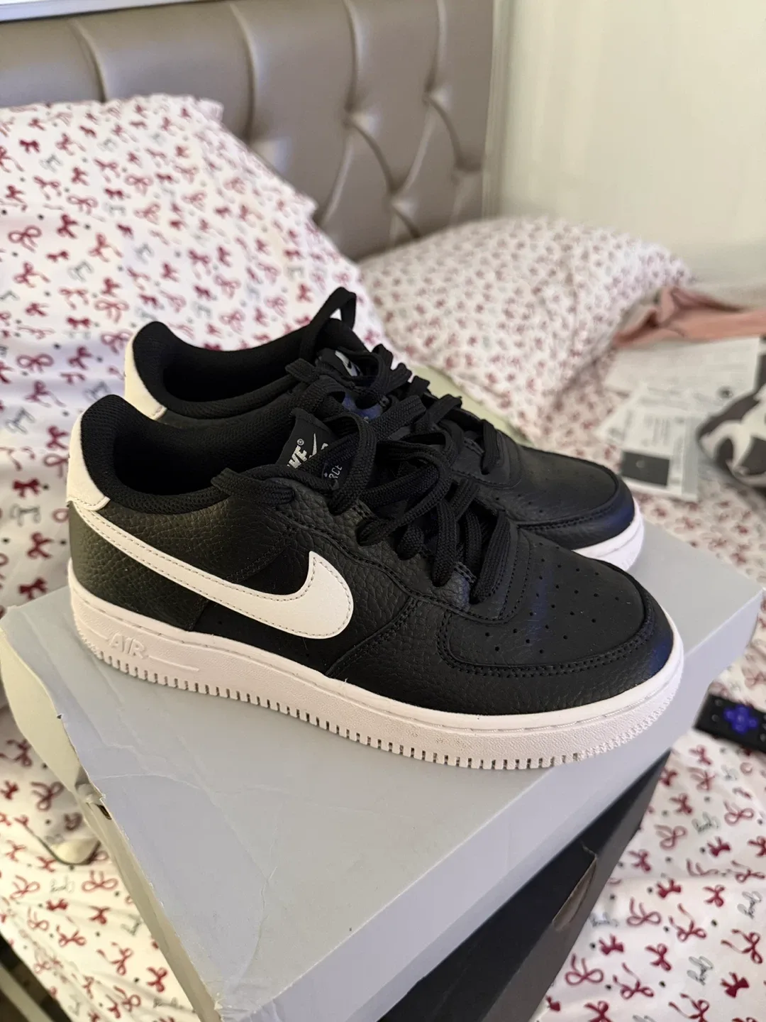 Nike Air Force 1 Sneakers - Black & White image indicator(2)