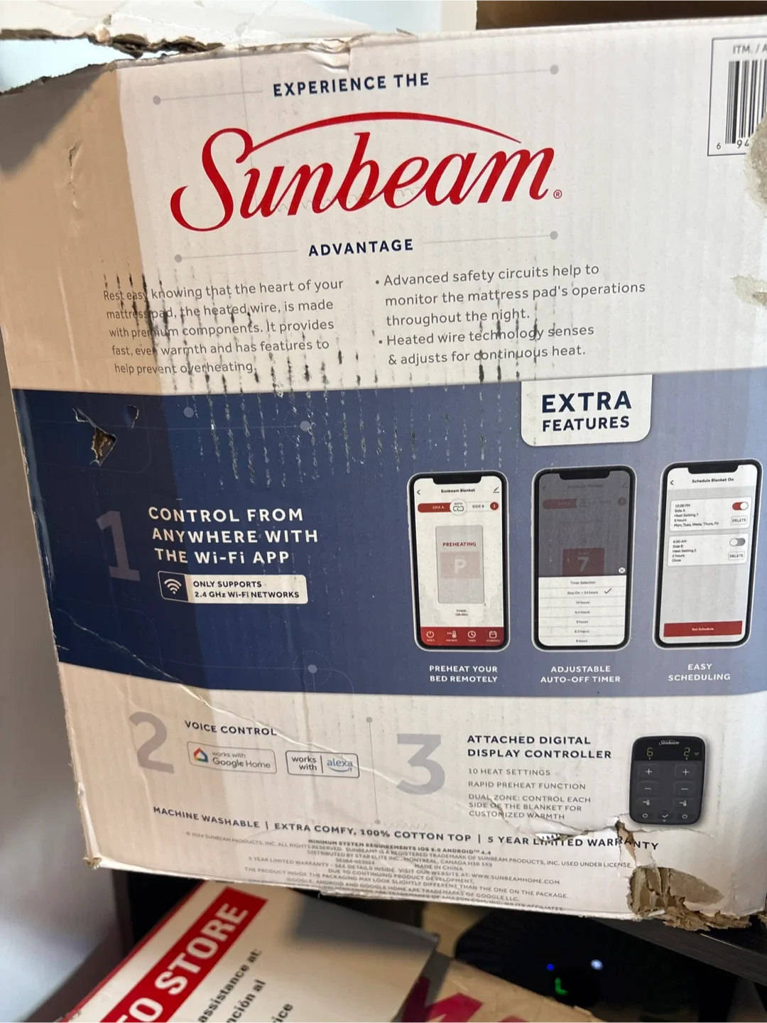 Sunbeam Heated Mattress Pad image indicator(3)