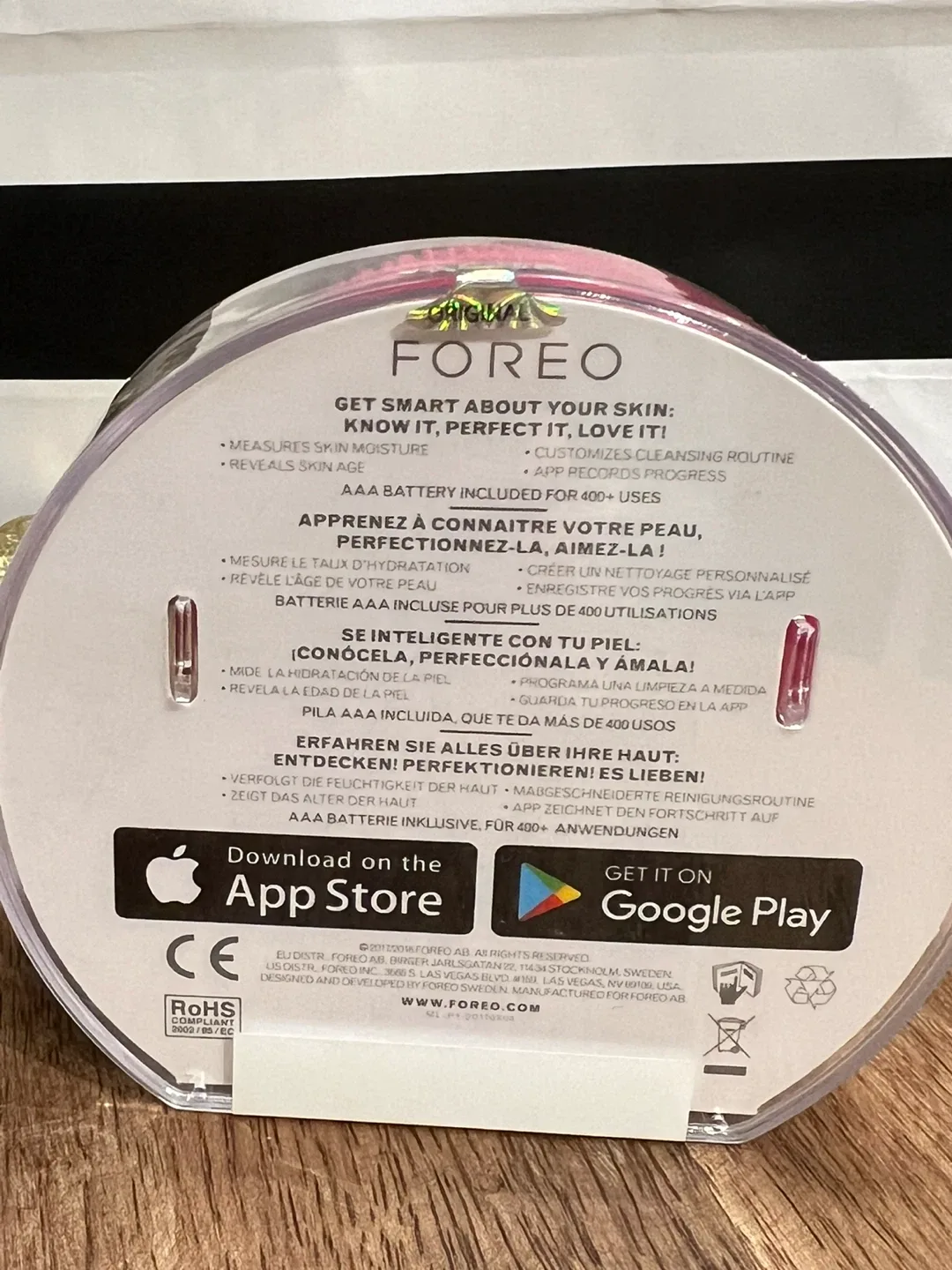 FOREO LUNA fofo Fuchsia Facial Cleansing Brush - New & Sealed image indicator(4)
