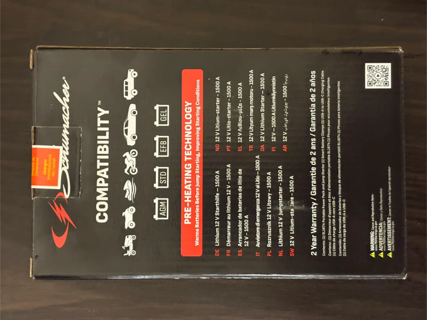 Schumacher 1500A Lithium Portable Jump Starter image indicator(3)