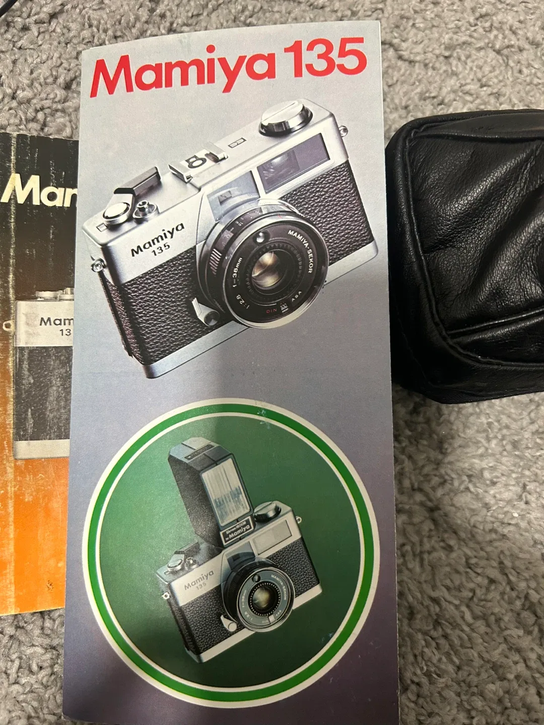 Mamiya 135 Film Camera with Flash and Case