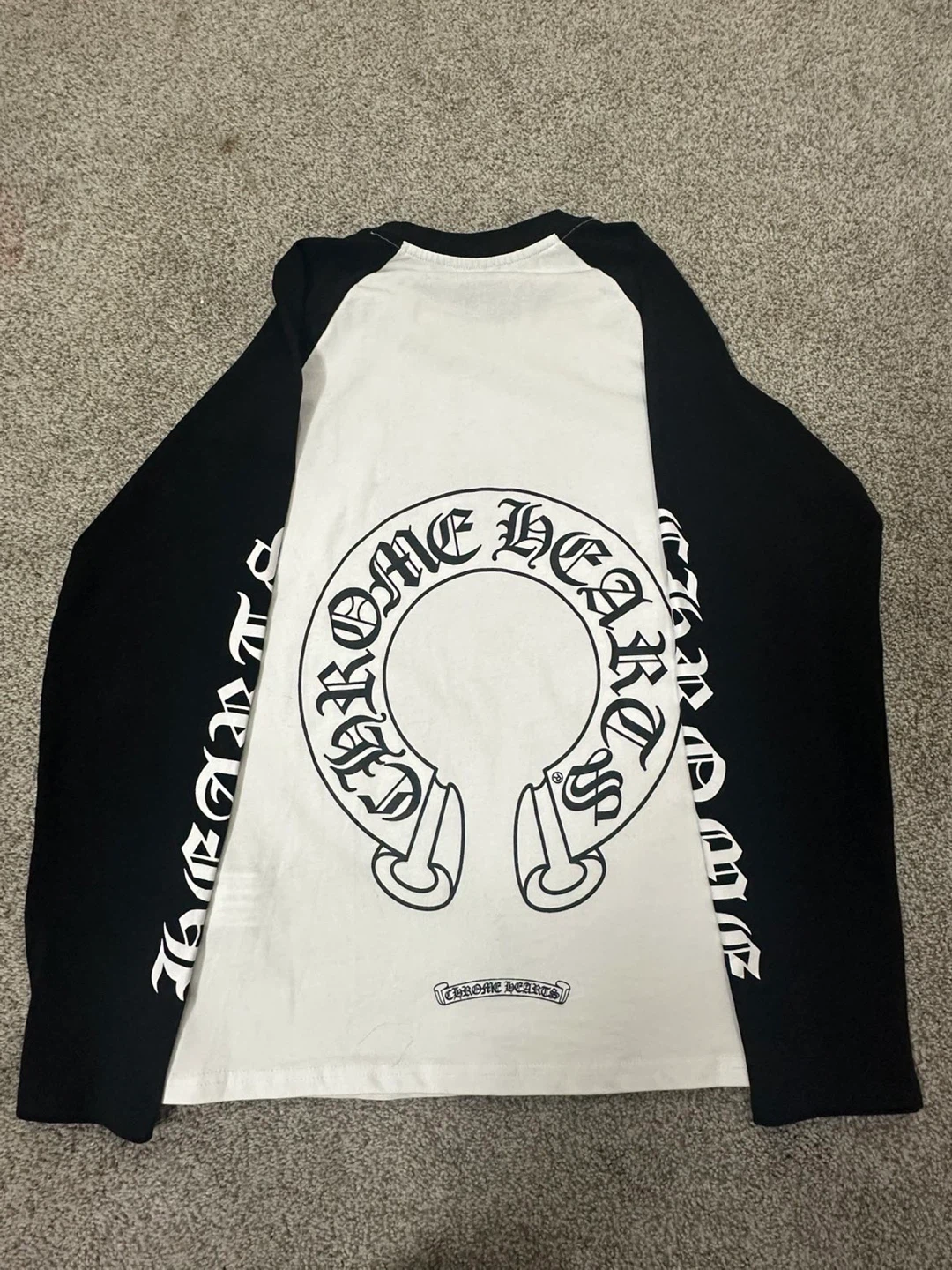 Chrome Hearts Black/White Long Sleeve Shirt - photo 2
