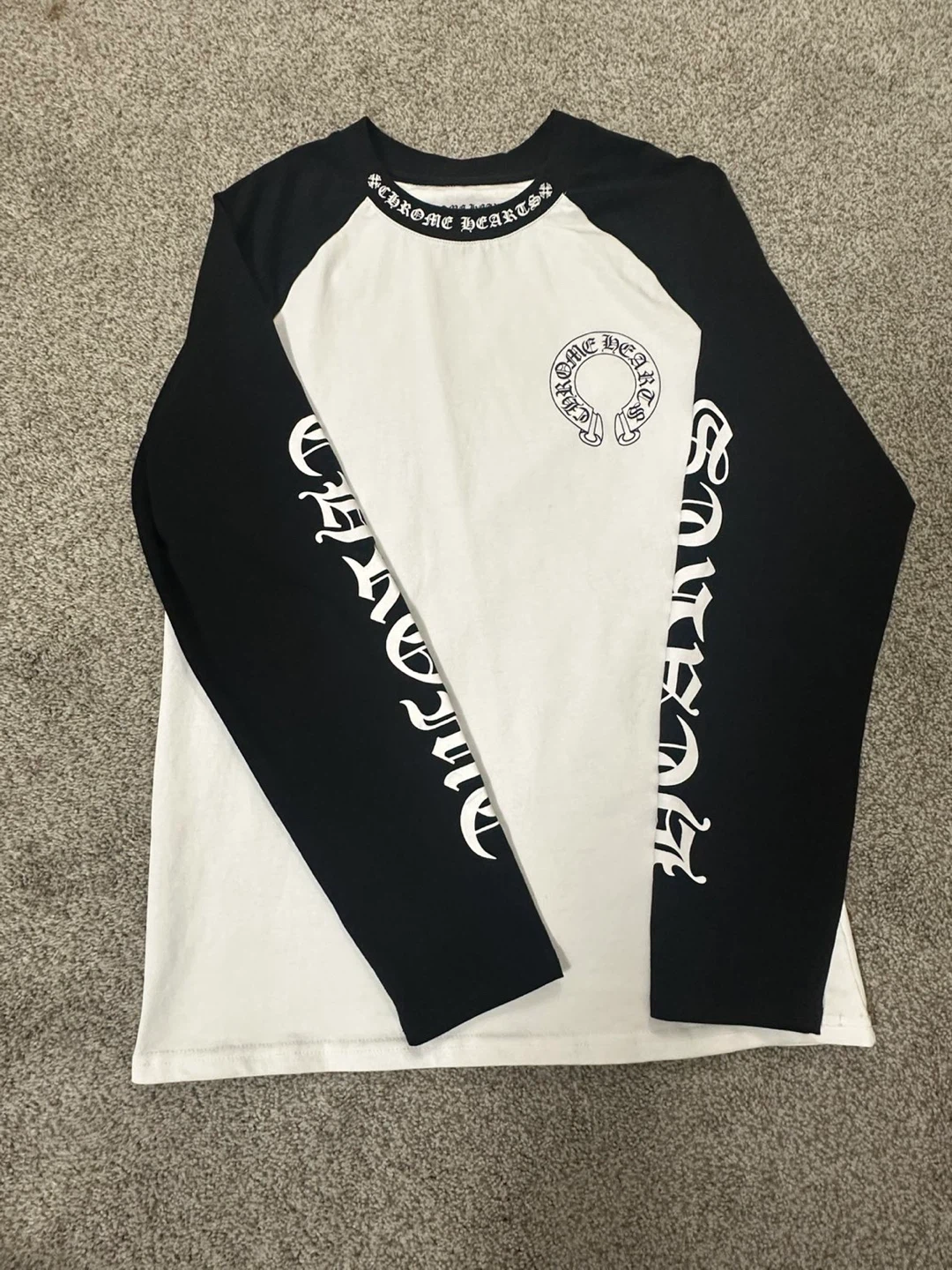 Chrome Hearts Black/White Long Sleeve Shirt