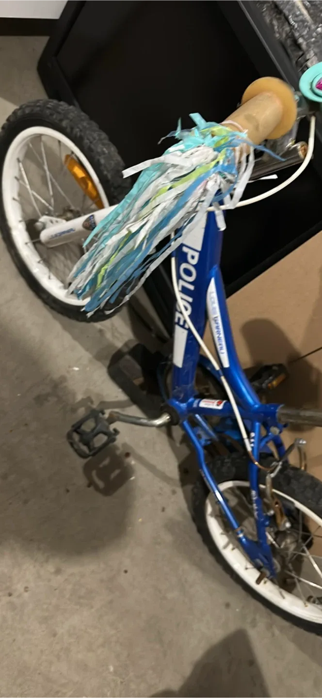 Kids' Police Bicycle - Blue