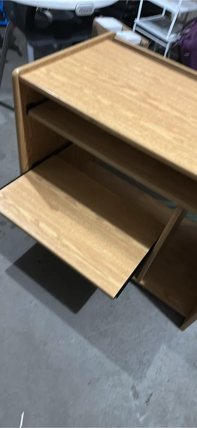 Wooden Desk with Shelves image indicator(2)