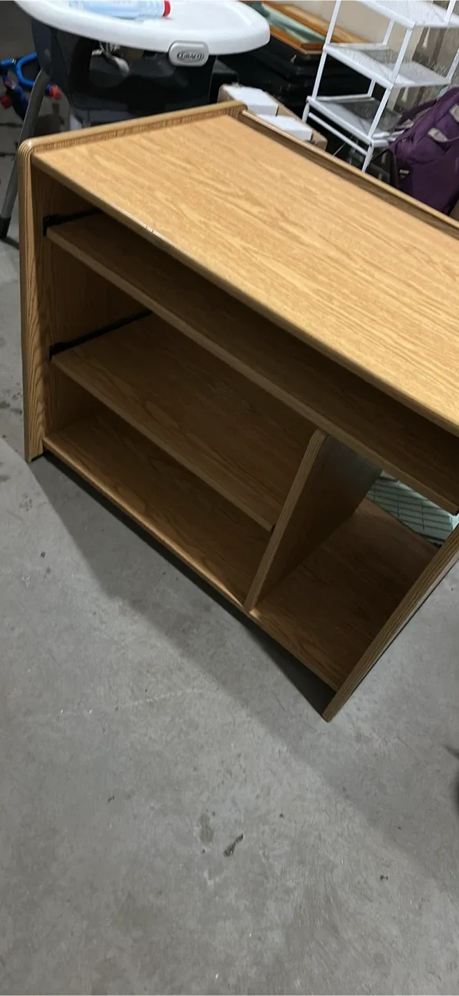 Wooden Desk with Shelves image indicator(3)