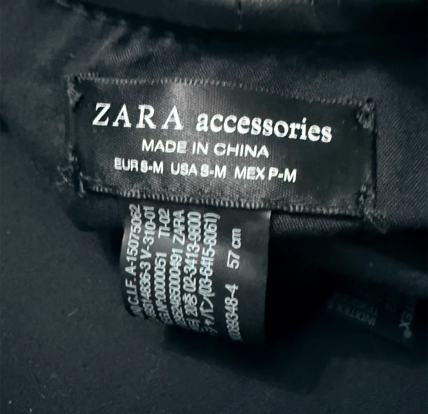 Zara Black Faux Leather Beret image indicator(9)