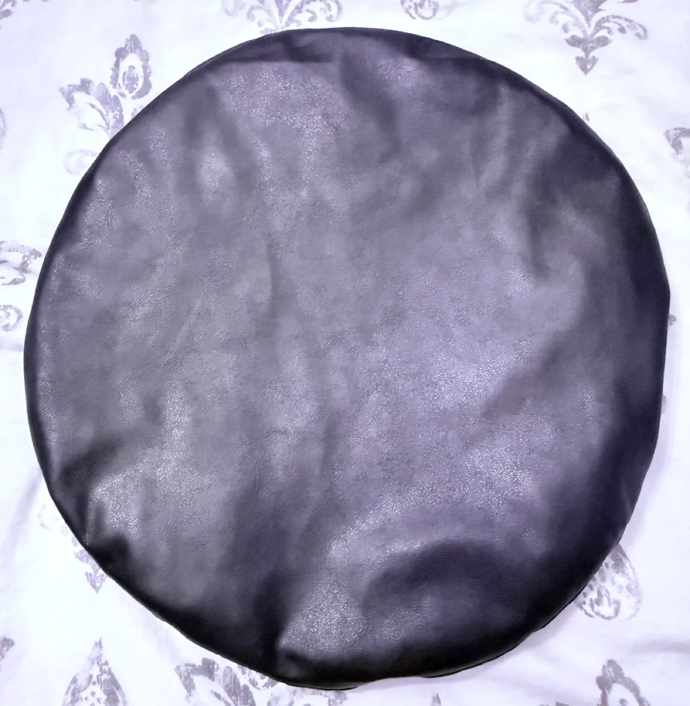 Zara Black Faux Leather Beret image indicator(7)