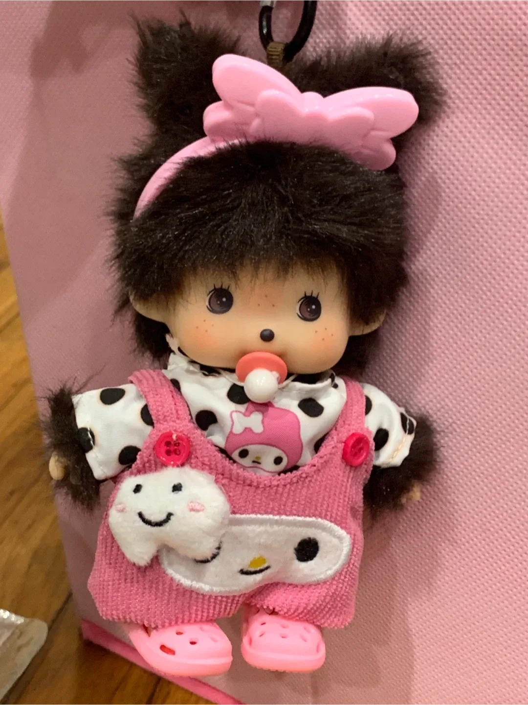 Monchhichi Doll Pink Outfit My Melody