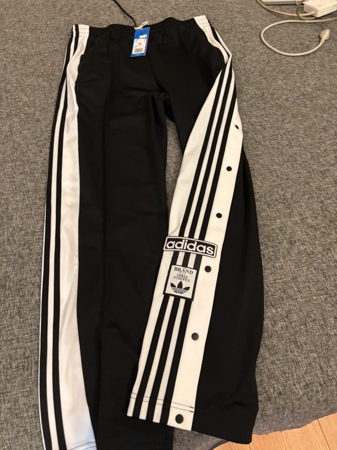 New Adidas Adibreak Track Pants Black image indicator(2)